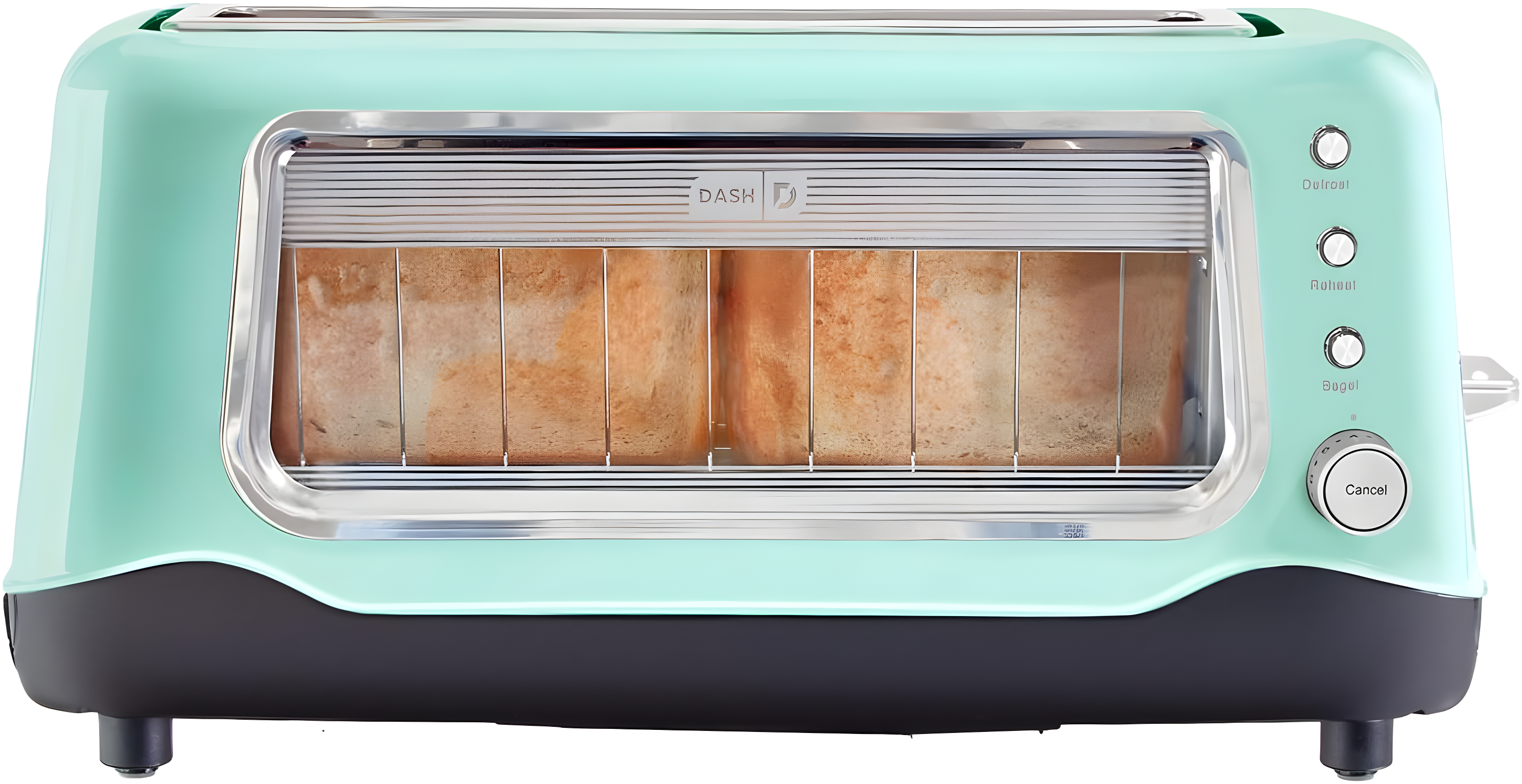 DASH Dash 2 Slice Long Slot Clear View Toaster