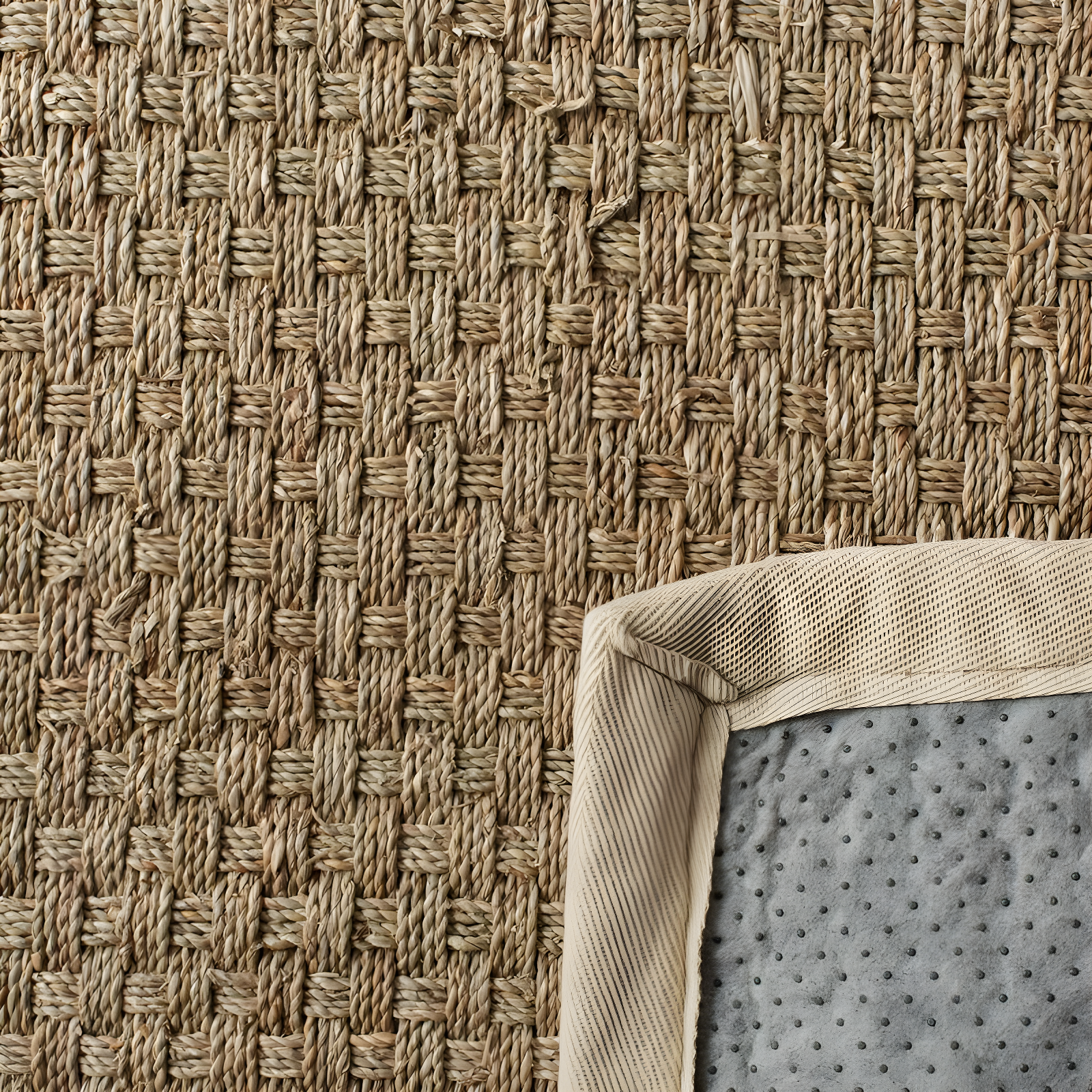 Natural Fiber NF114 Power Loomed Area Rug - Natural/Ivory - 6'x6' - Safavieh.