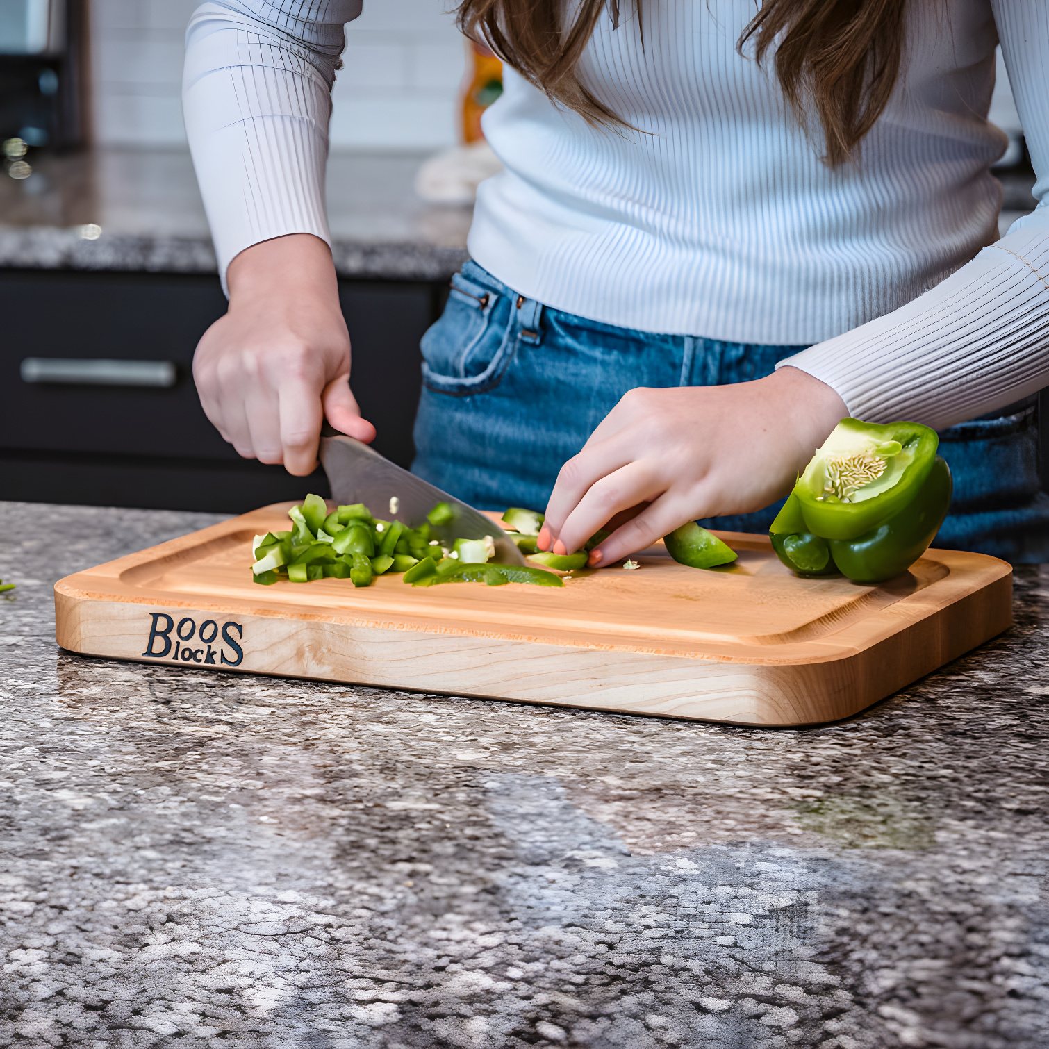 John Boos Prestige Series Maple Cutting Board with Juice Groove