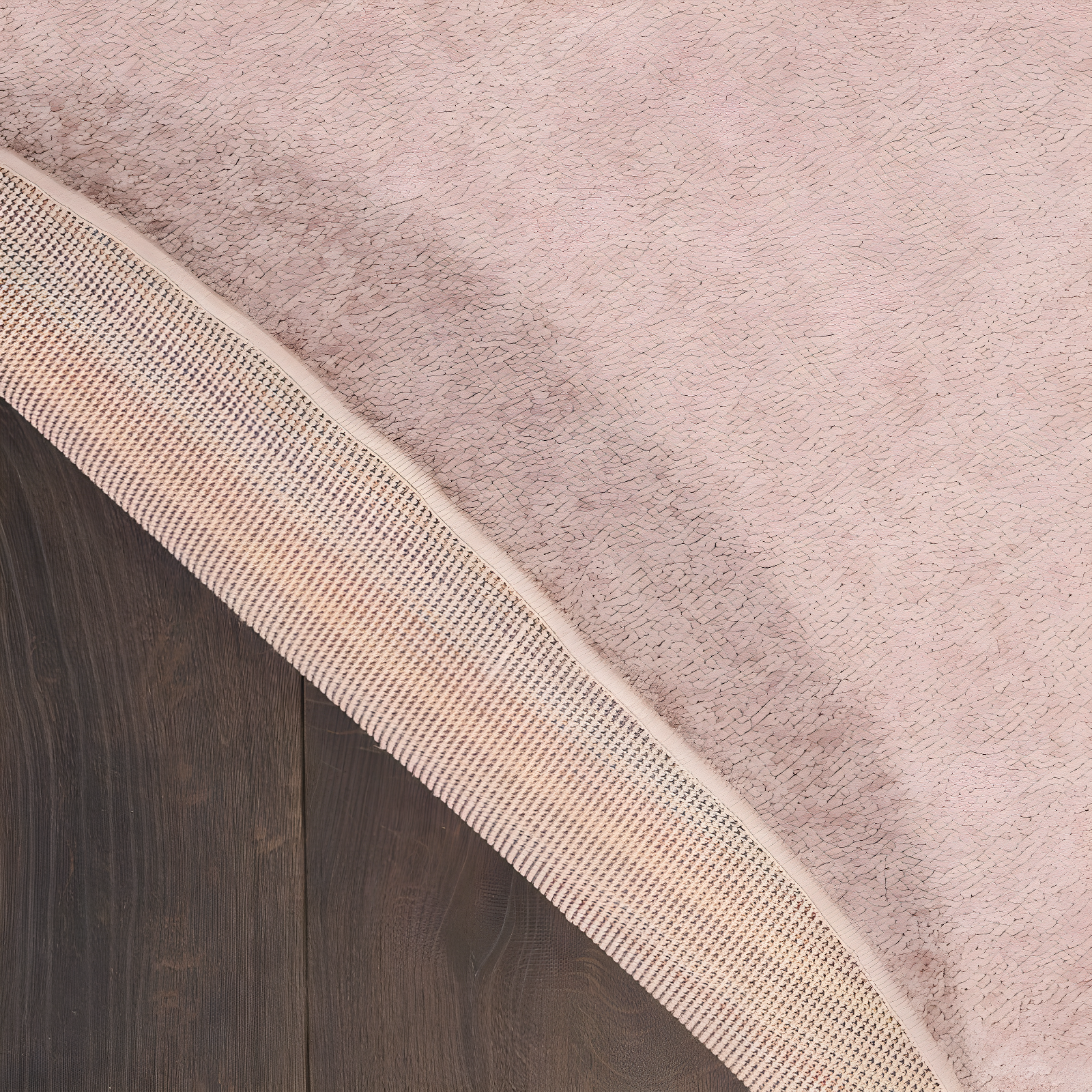 Nourison Essentials Easy Care Indoor Outdoor Area Rug - Pink 4' x Round