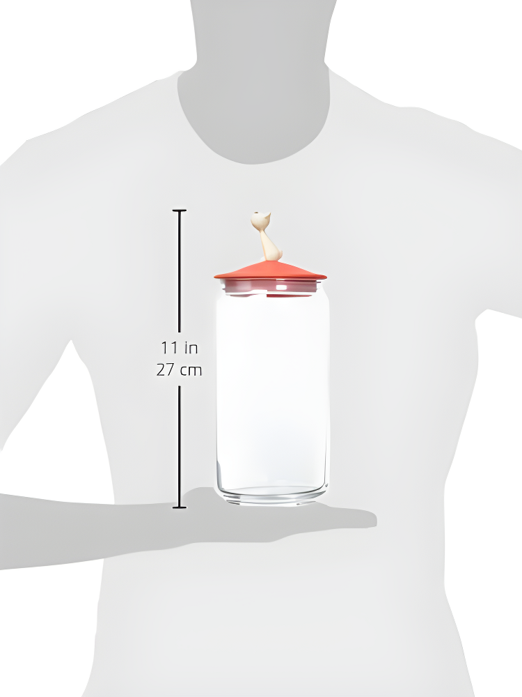 Alessi Miò 1.6 Lb. Pet Treat Jar With Snap On Lid