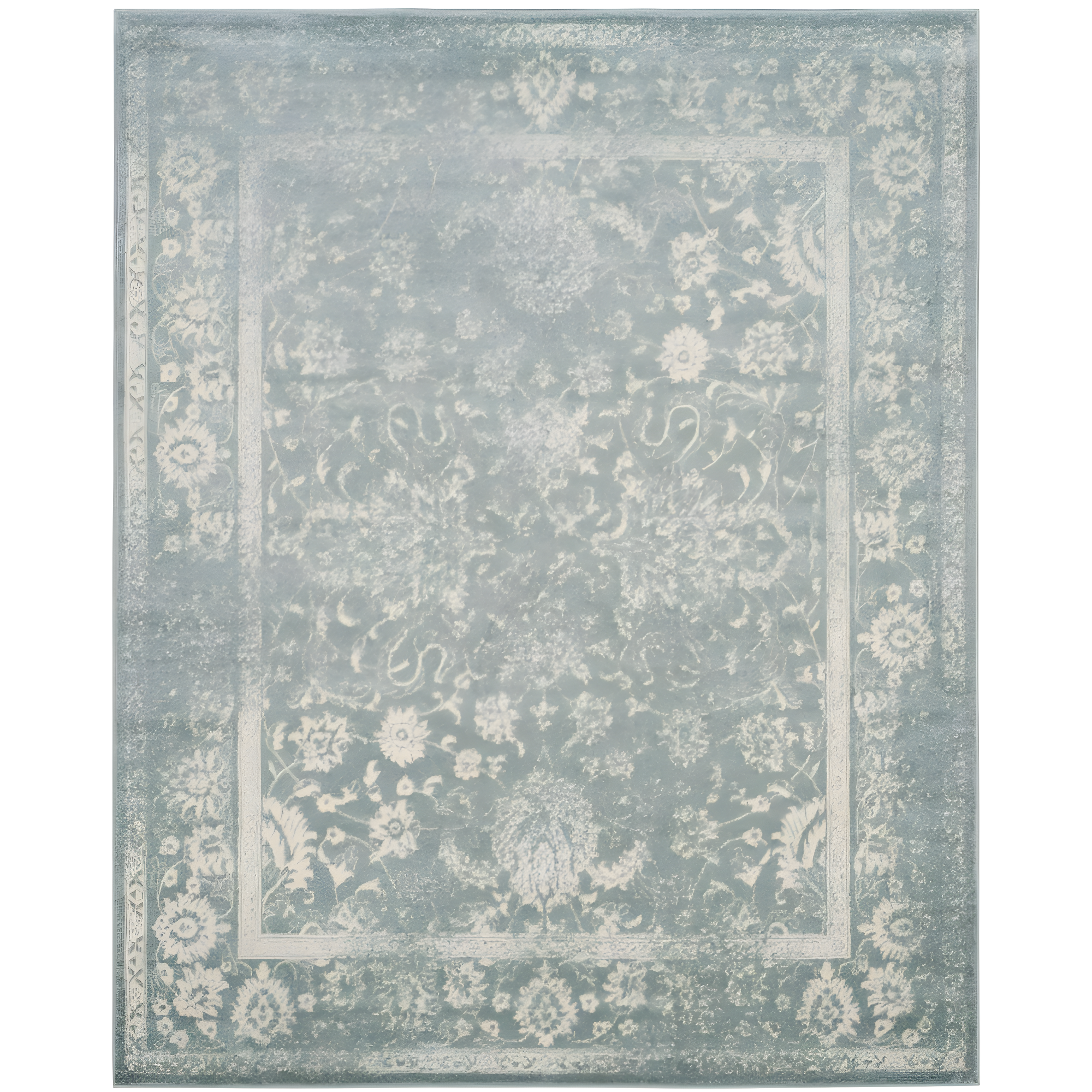 SAFAVIEH Adirondack Wyatt Traditional Area Rug, Slate/Ivory, 11' x 15'