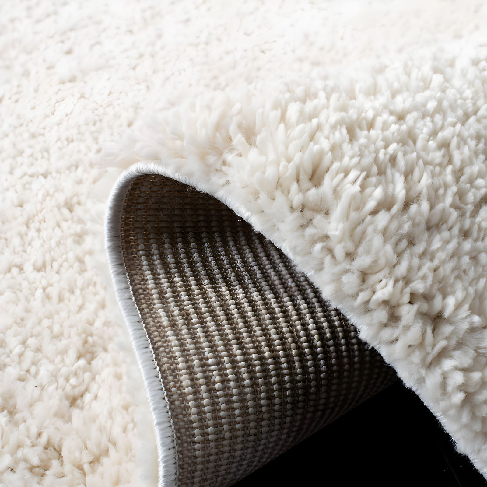 August Shag 900 AUG900 Power Loomed Indoor Runner Rug - Ivory - 2'3"x12' - Safavieh