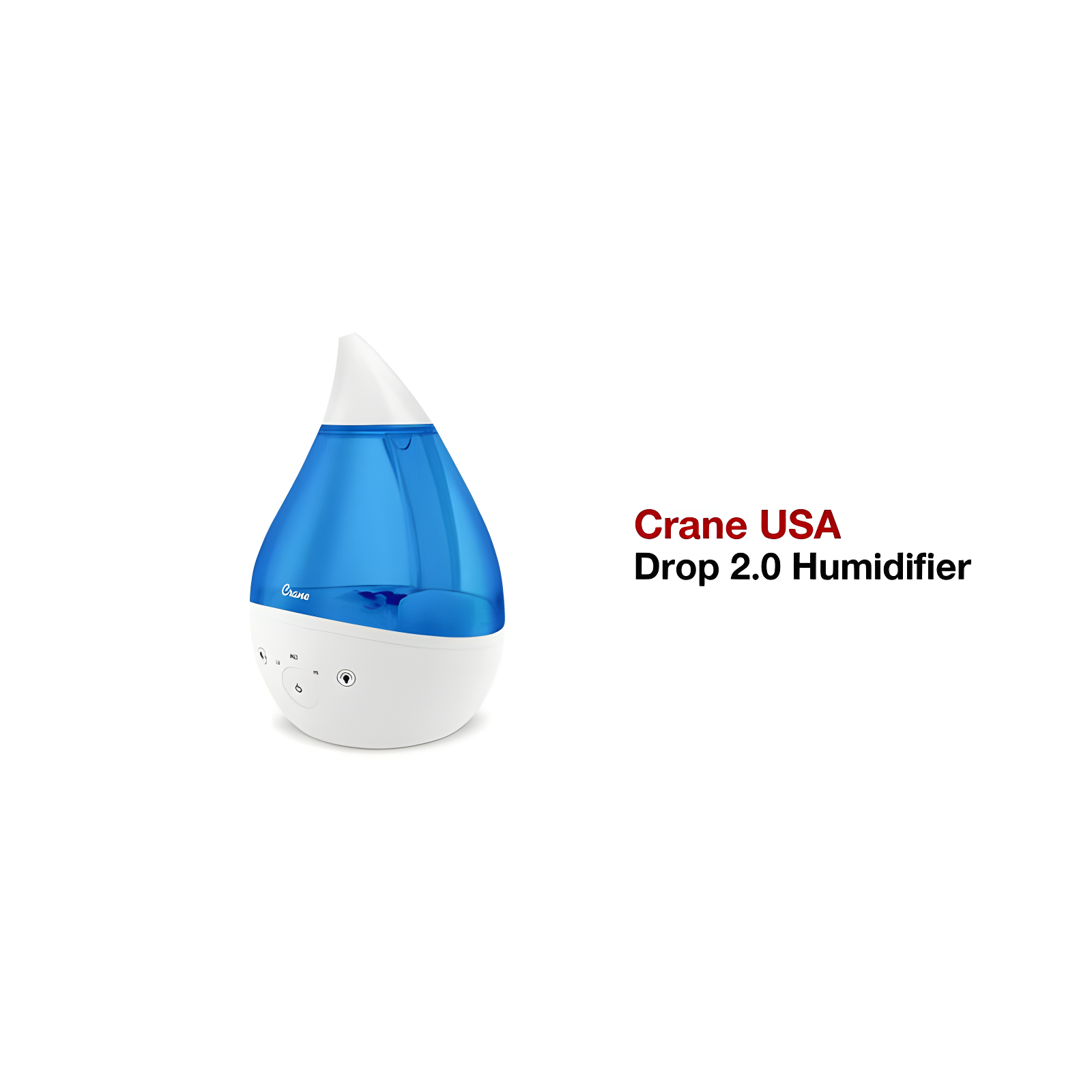 Crane USA Drop 2.0 , 4-in-1 Cool-Mist Humidifier with Aroma Tray & Sound Machine