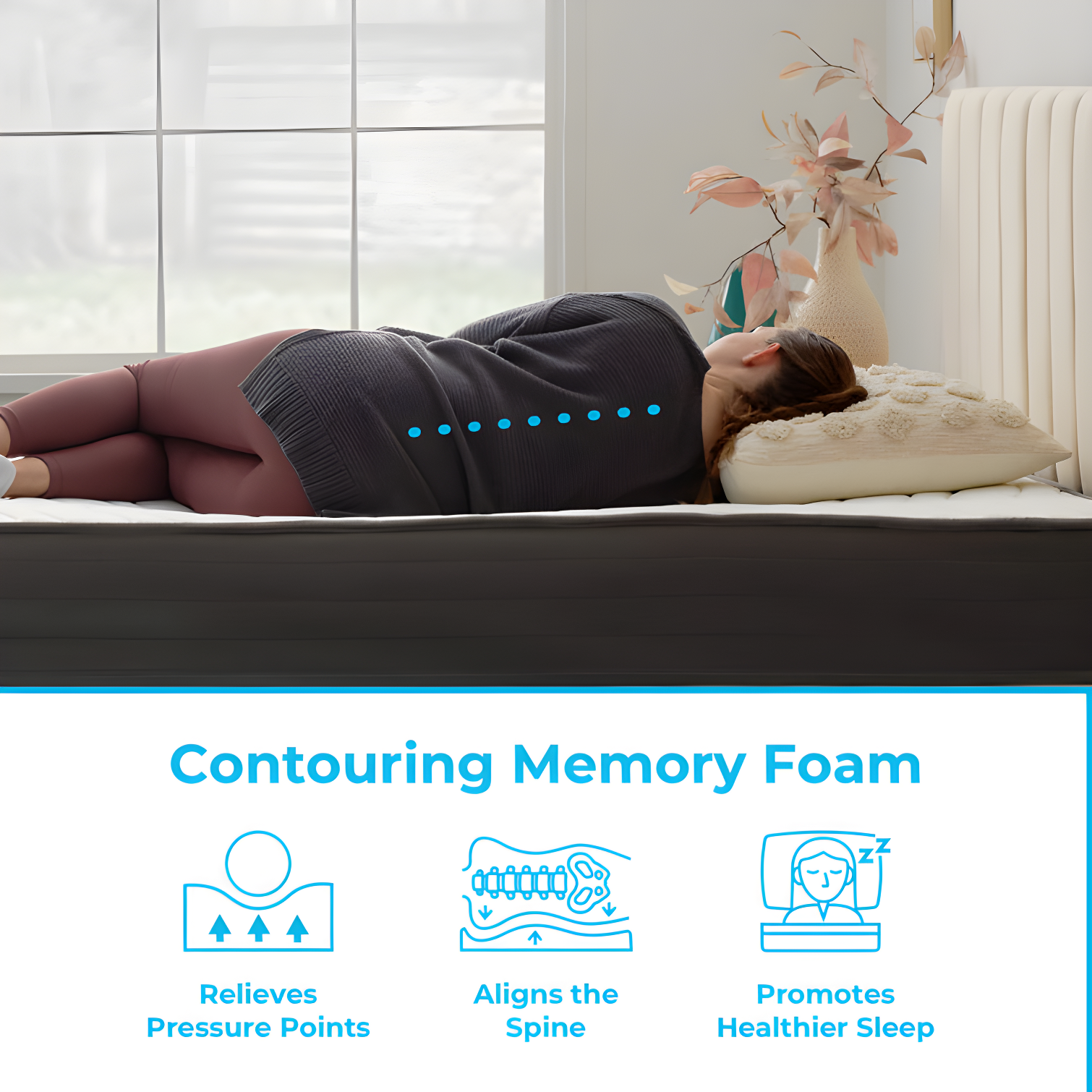 Linenspa Essentials 8 In. Firm Gel Memory Foam Hybrid Mattress