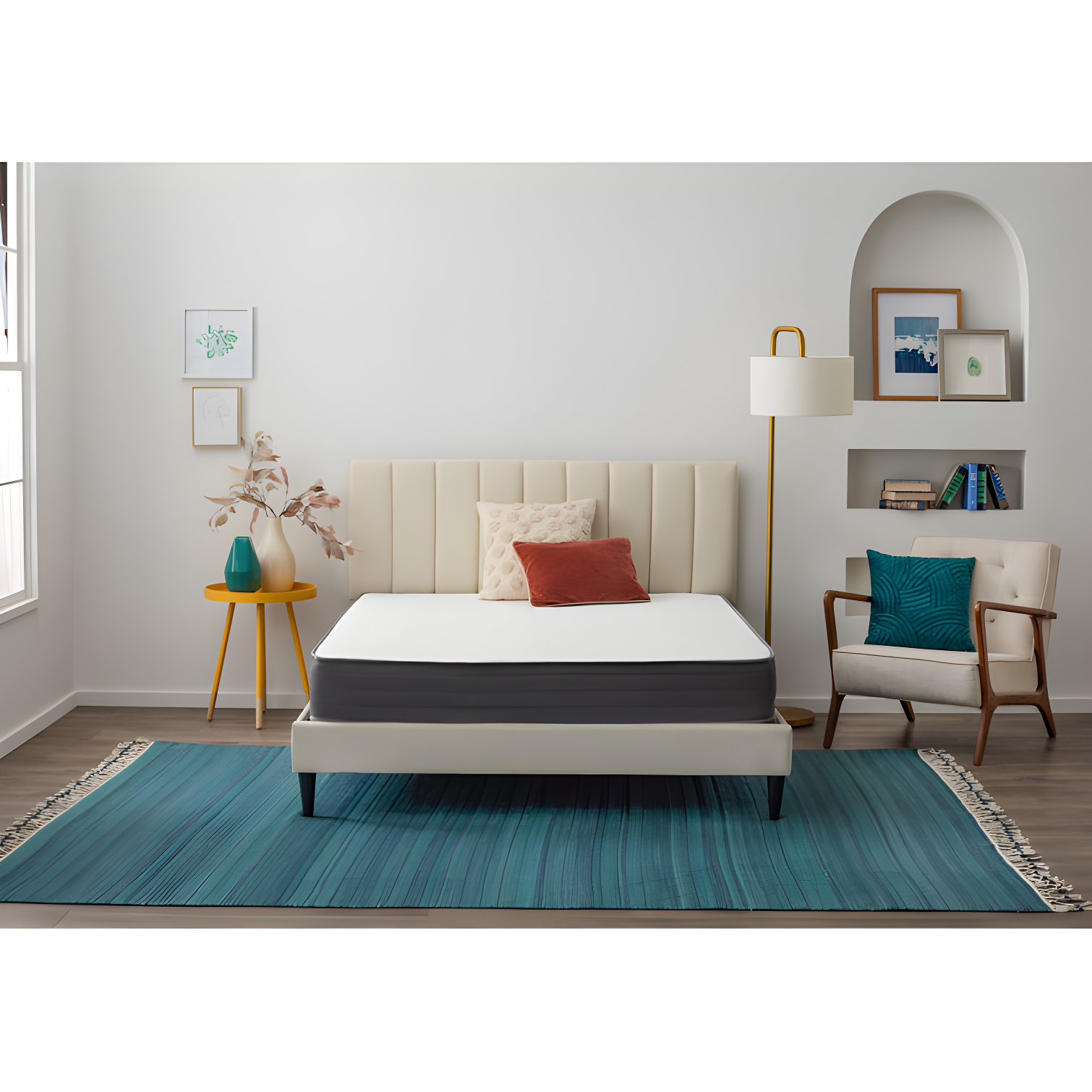 Linenspa Essentials 8 In. Firm Gel Memory Foam Hybrid Mattress
