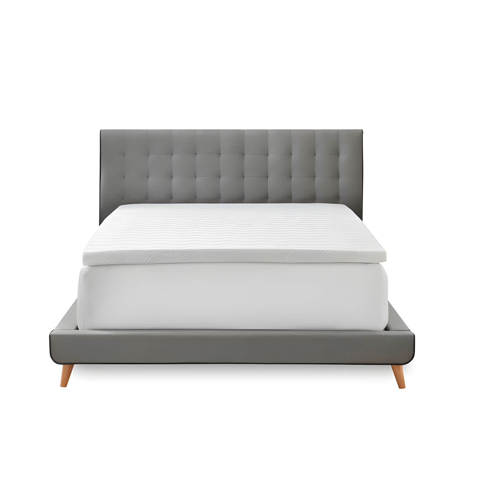 BodiPEDIC 3" Gel Memory Foam Mattress Topper with Cooling Cover