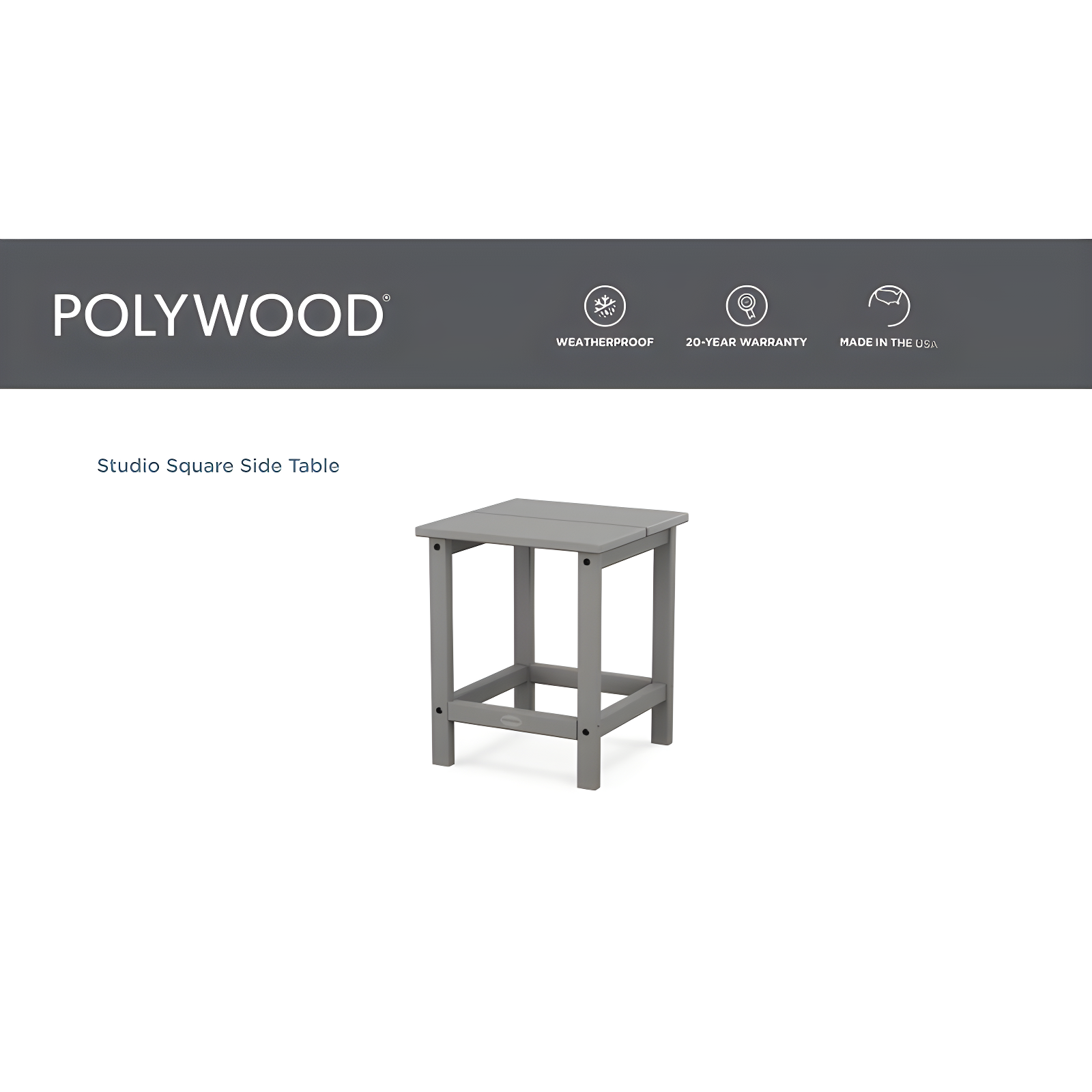 Studio 18 Square Side Table