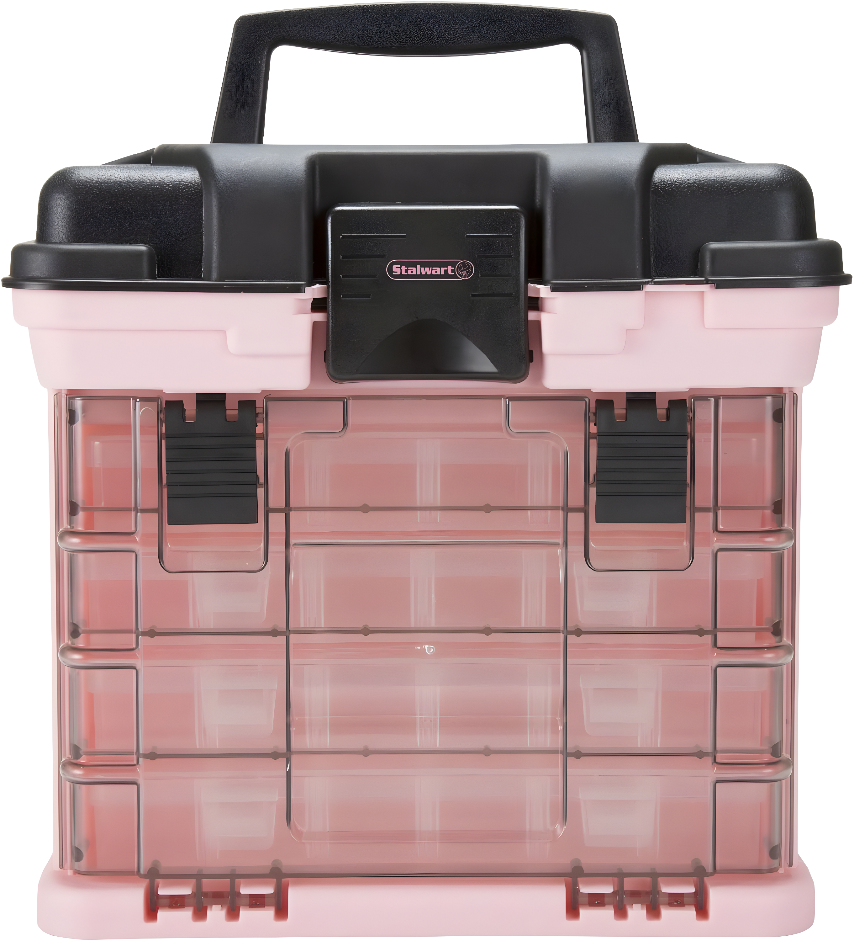 Stalwart Stalwart Portable Tool Box - Small Parts Organizer and Customizable Compartment for Hardware, Crafts