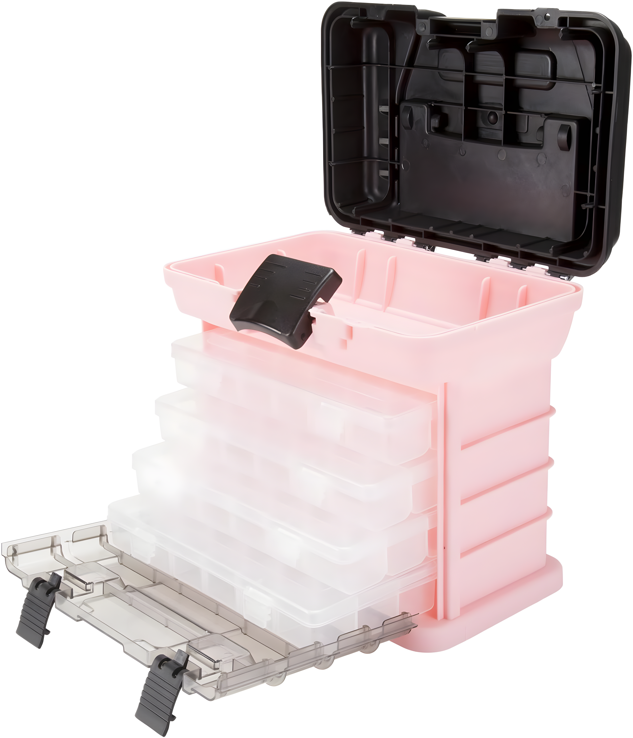 Stalwart Stalwart Portable Tool Box - Small Parts Organizer and Customizable Compartment for Hardware, Crafts