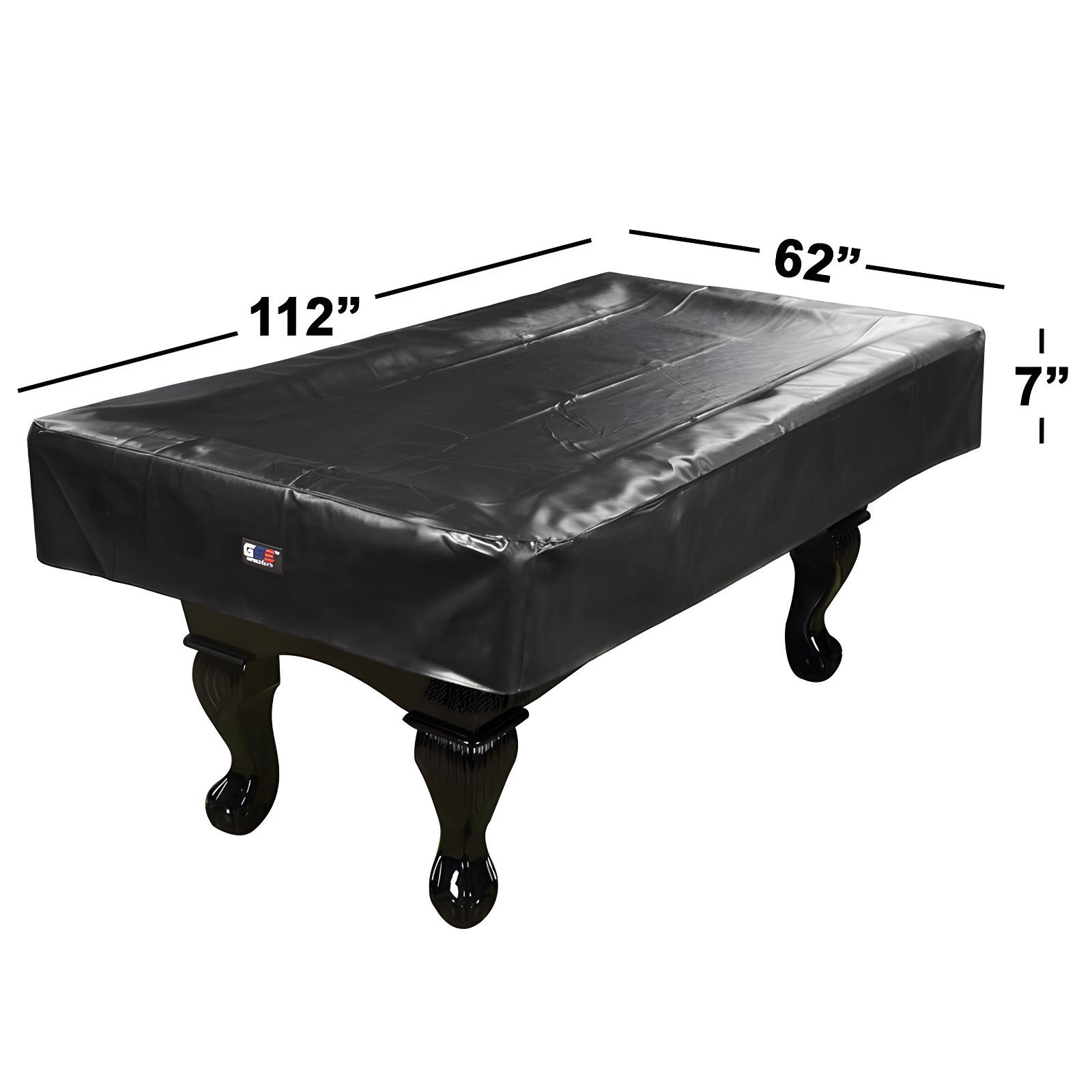 GSE Games & Sports Expert GSE 9' Brown leatheretteette Pool Table Cover, Tearproof Heavy-Duty Billiard Table Cover