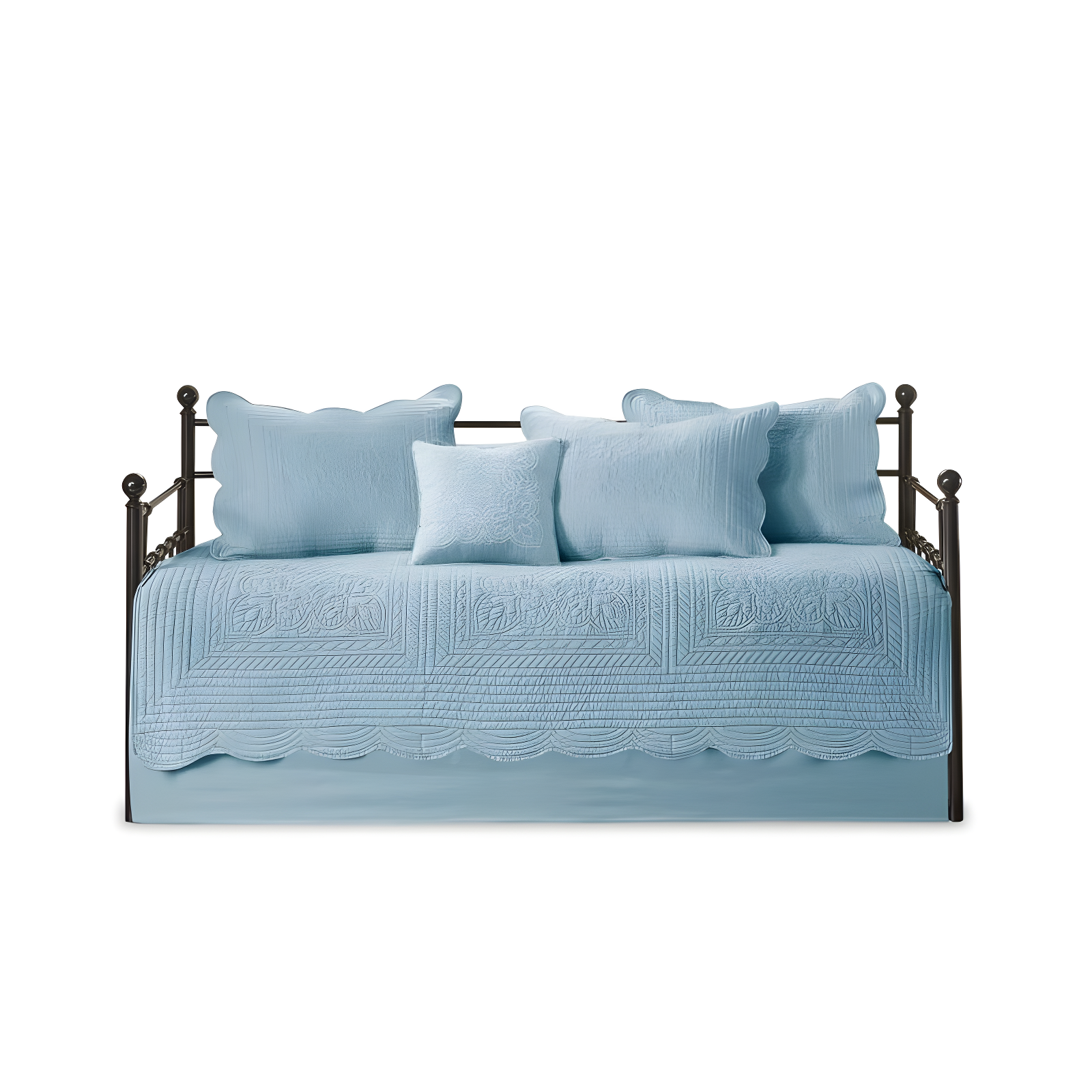 Madison Park Tuscany 6 Piece Reversible Scalloped Edge Daybed Cover Set