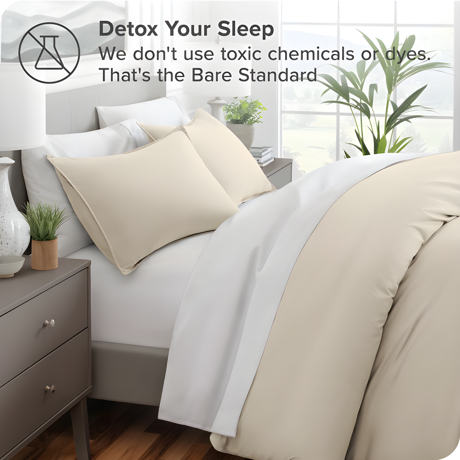 Bare Home Washed Microfiber Duvet Cover Set