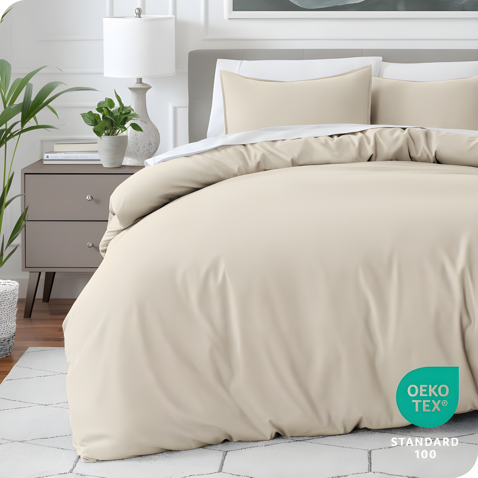 Bare Home Washed Microfiber Duvet Cover Set