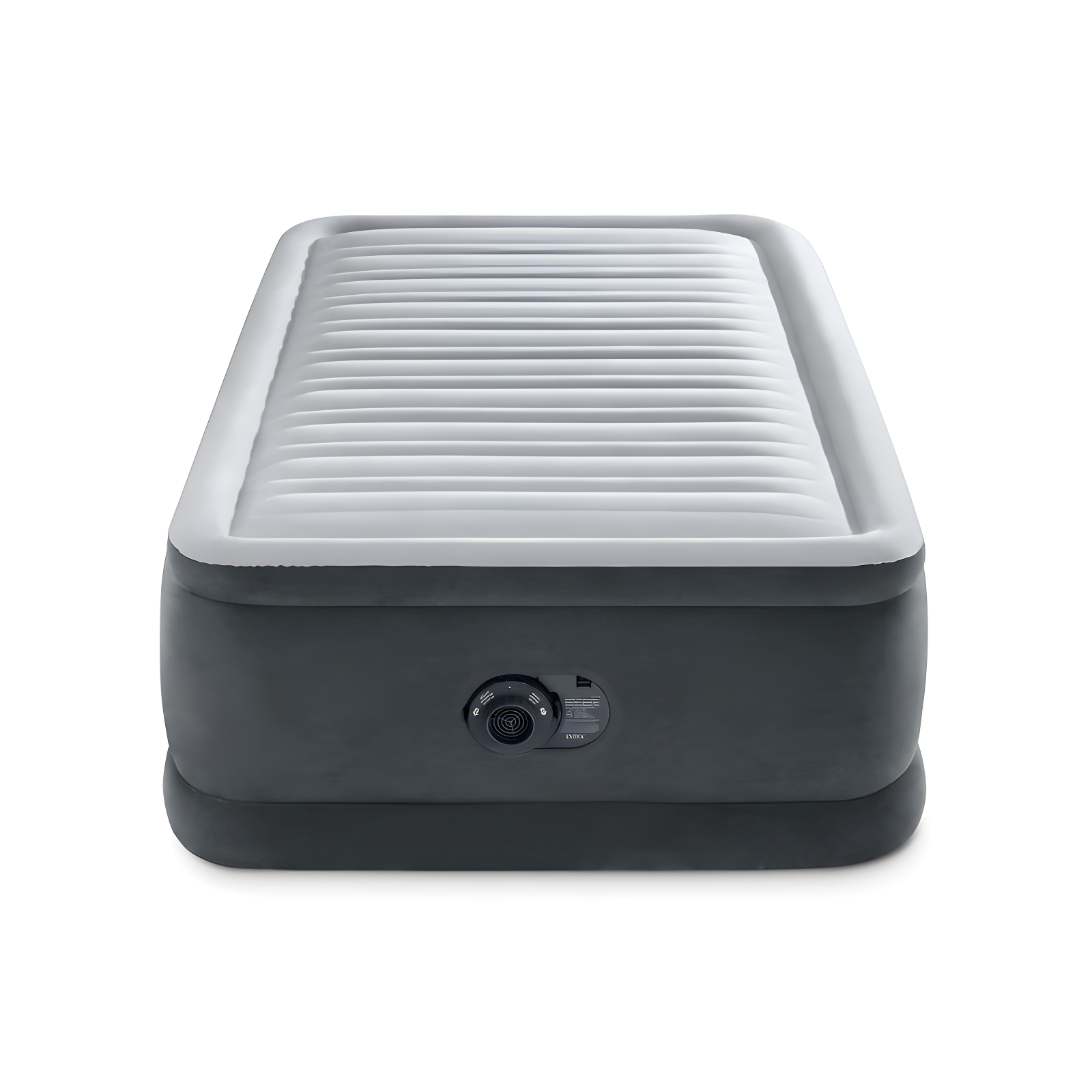 Intex: Dura-Beam Plus Series Elevated 18" High Twin Air Mattress with Built in Electric Pump