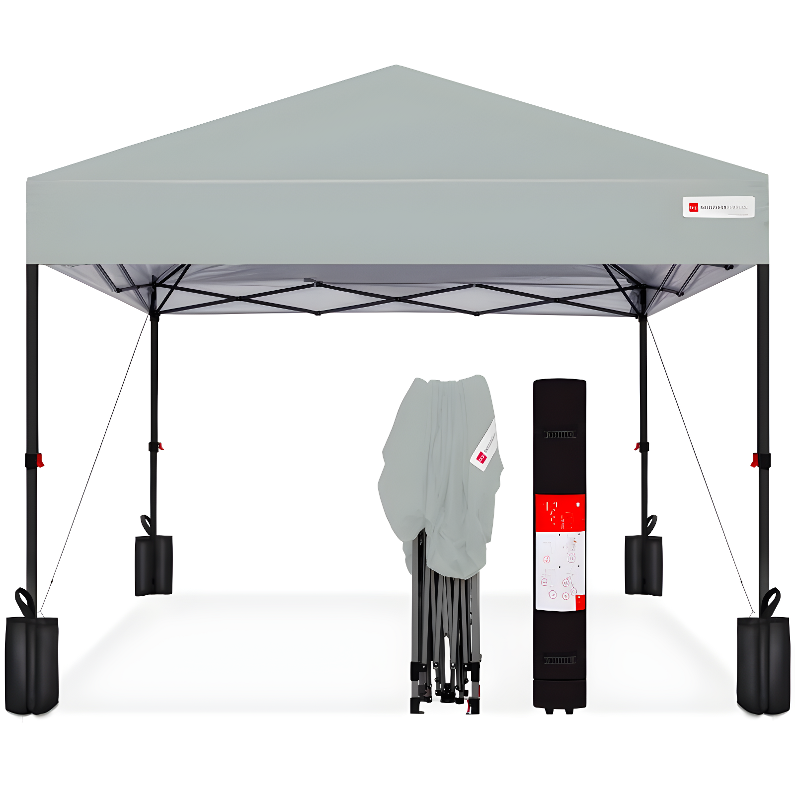 Best Choice Products Easy Setup Pop Up Canopy W/ 1-Button Setup, Wheeled Case, 4 Weight Bags