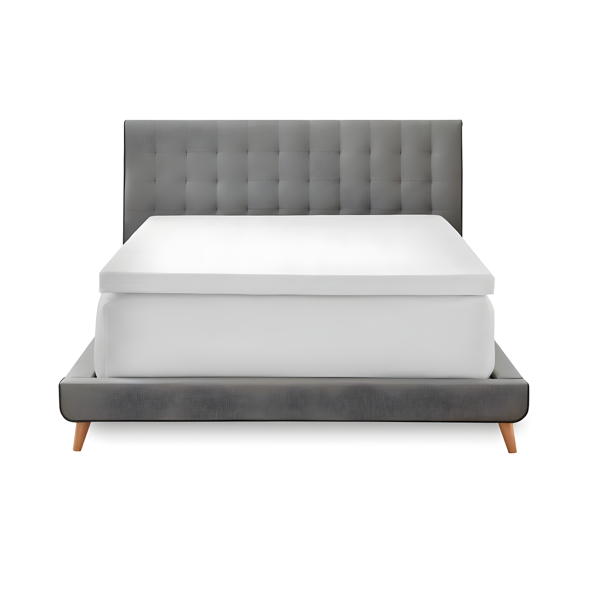 3" Gel Memory Foam Mattress Topper with Cooling Cover