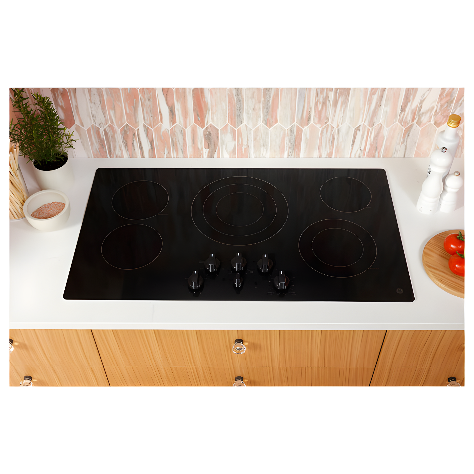 GE Appliances 36.13" Electric Cooktop with 5 Elements