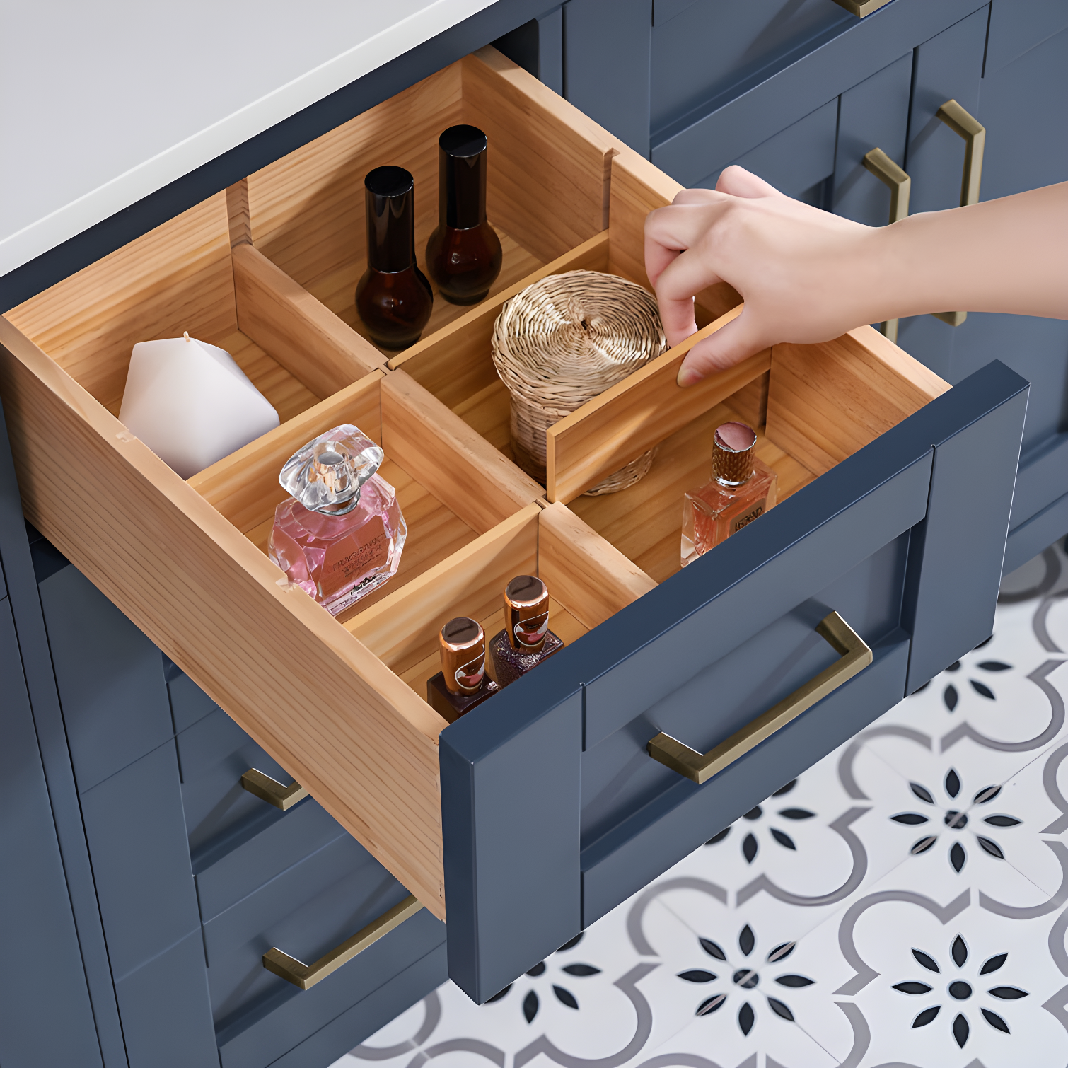 OVE Decors Tahoe 60" Double Bathroom Vanity Set