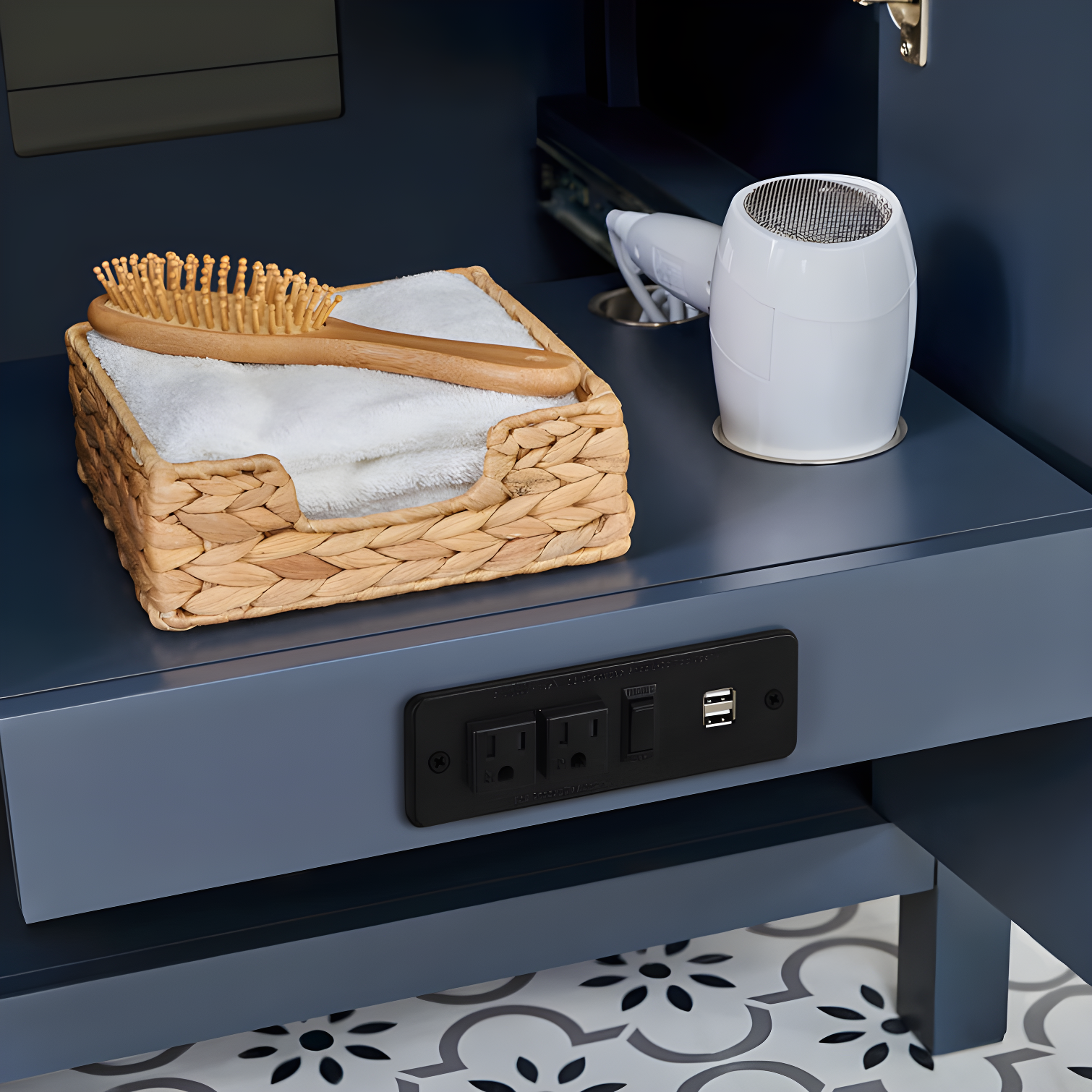 OVE Decors Tahoe 60" Double Bathroom Vanity Set