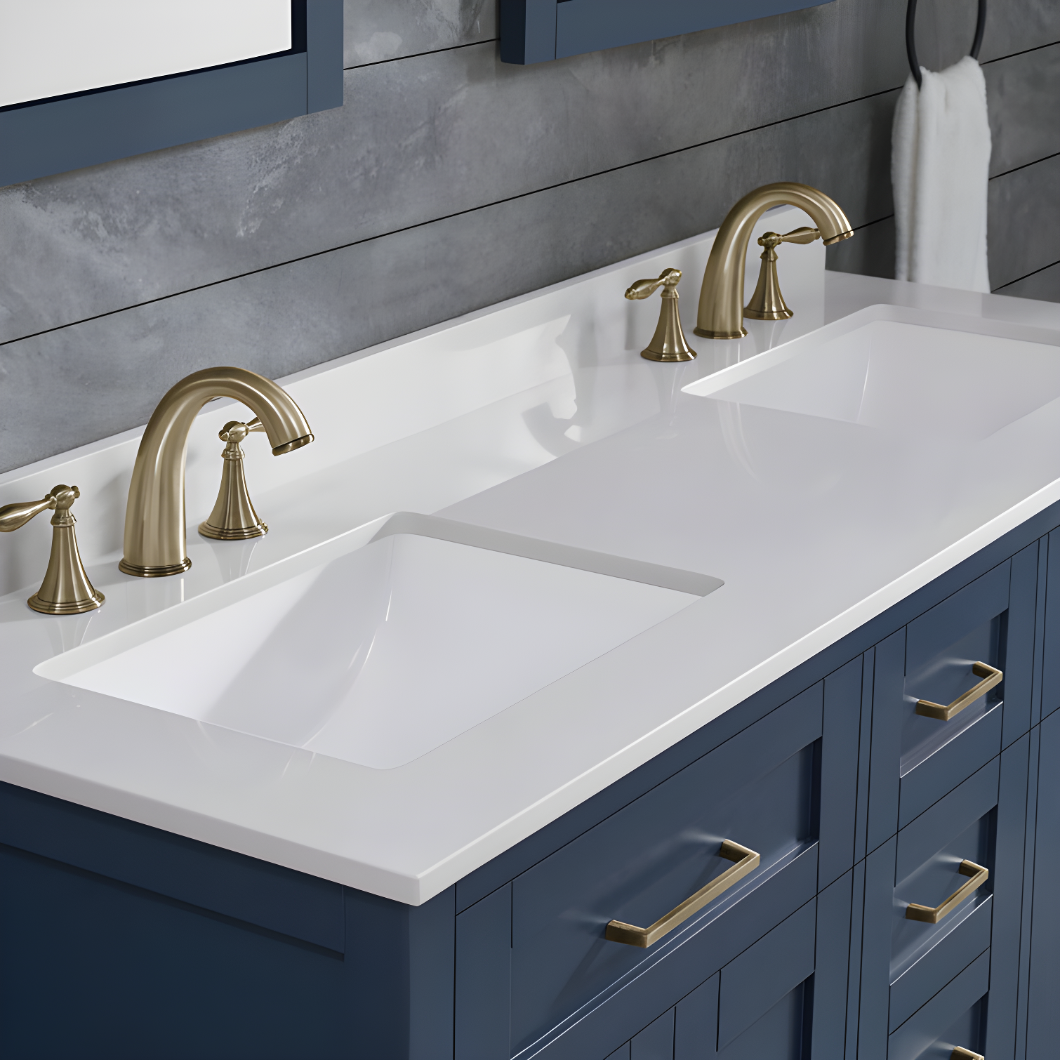 OVE Decors Tahoe 60" Double Bathroom Vanity Set