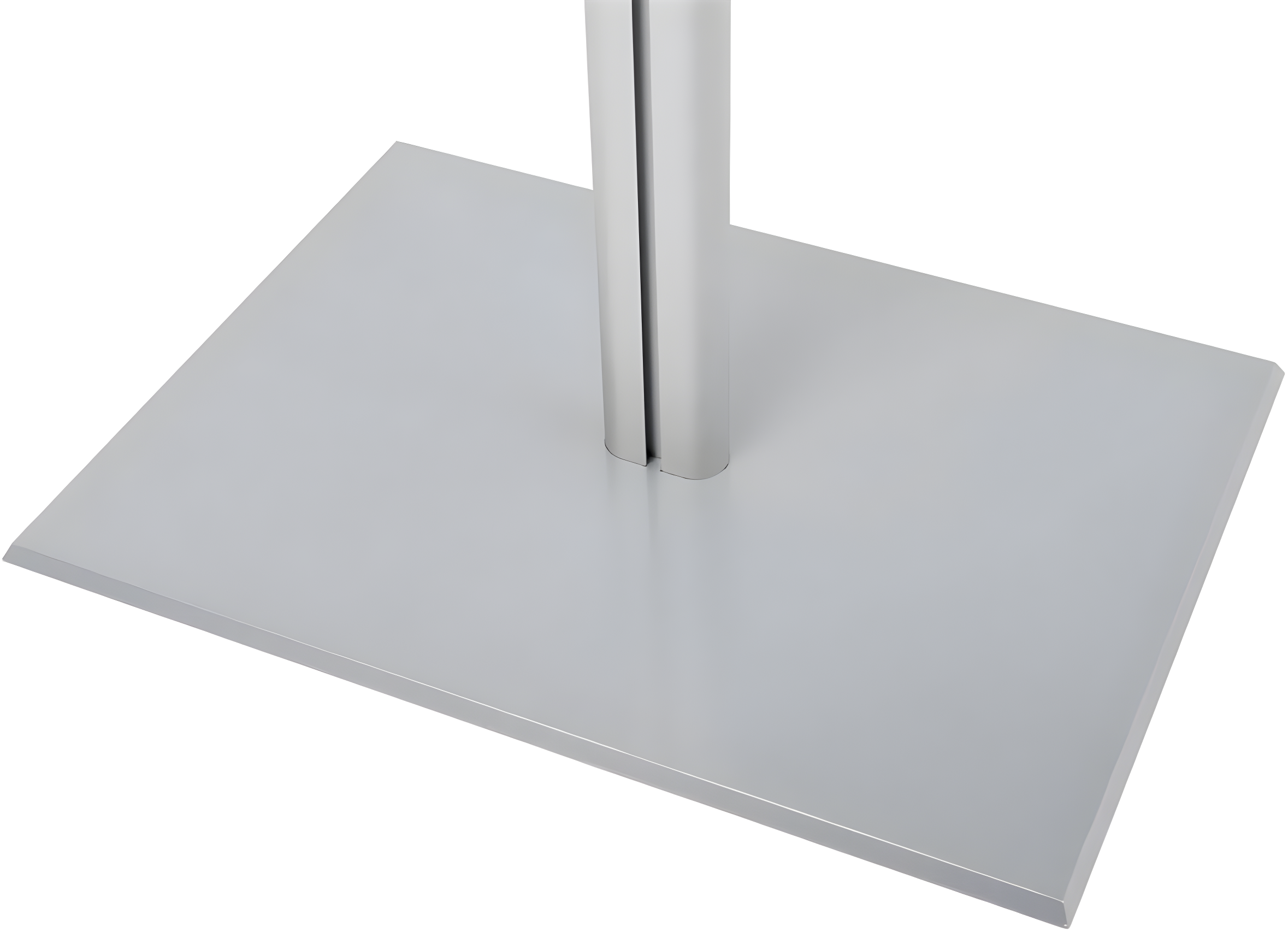 Displays2go CLRLECBNDS Floor Standing Speaking Podium, Slanted Top, Quick Assembly, Silver