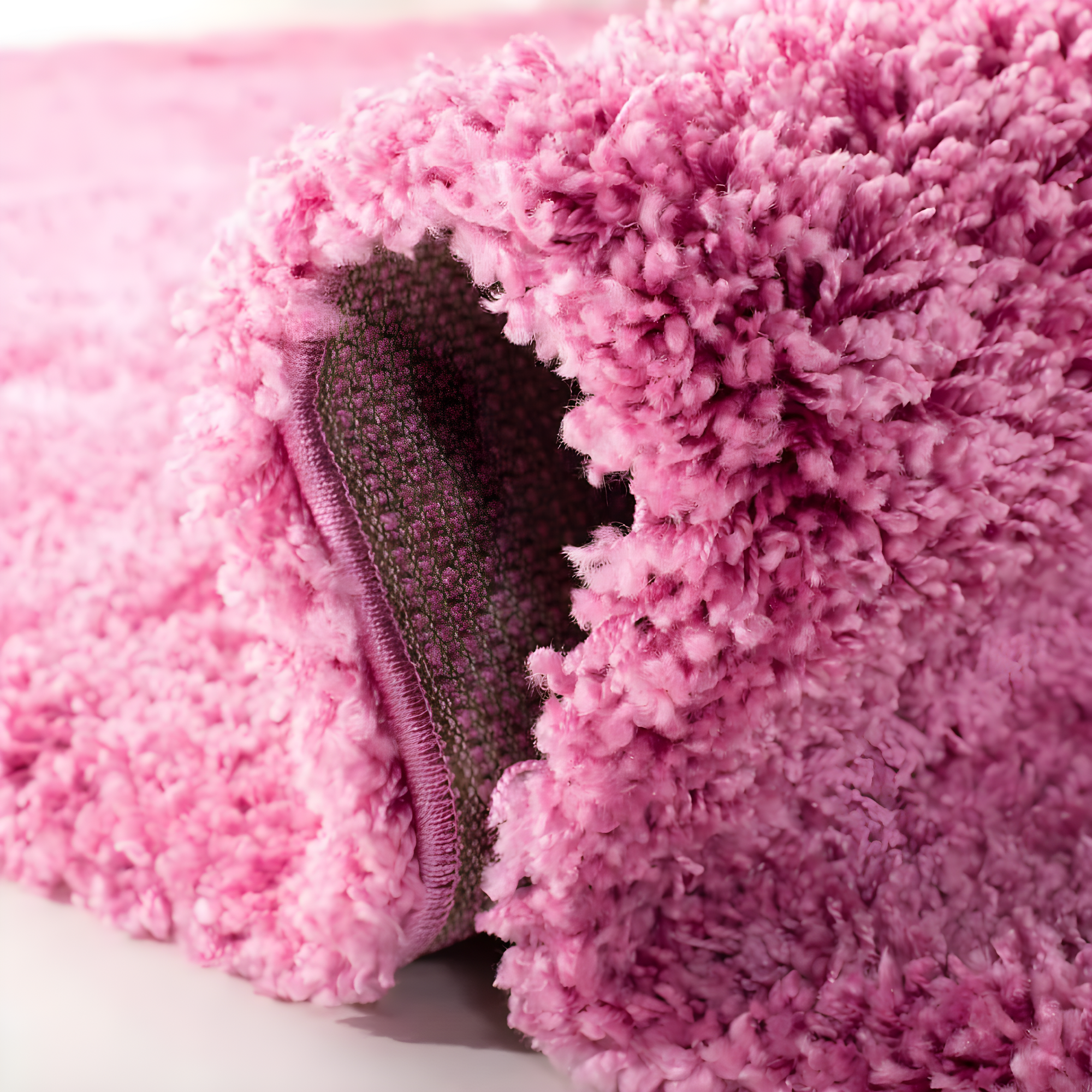 Shag SG151 Power Loomed Area Rug - Pink - 5'3"x5'3" - Safavieh.