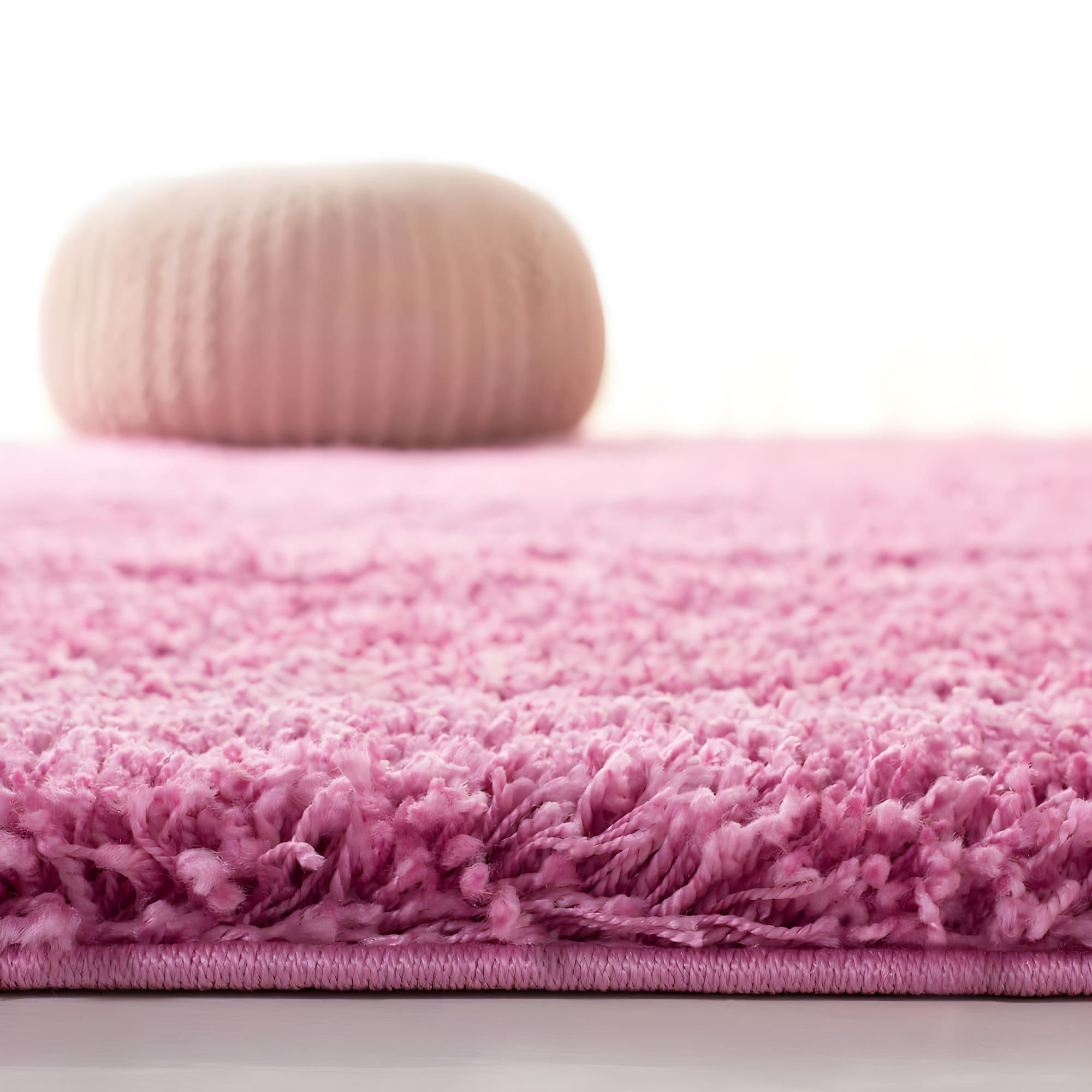 Shag SG151 Power Loomed Area Rug - Pink - 5'3"x5'3" - Safavieh.