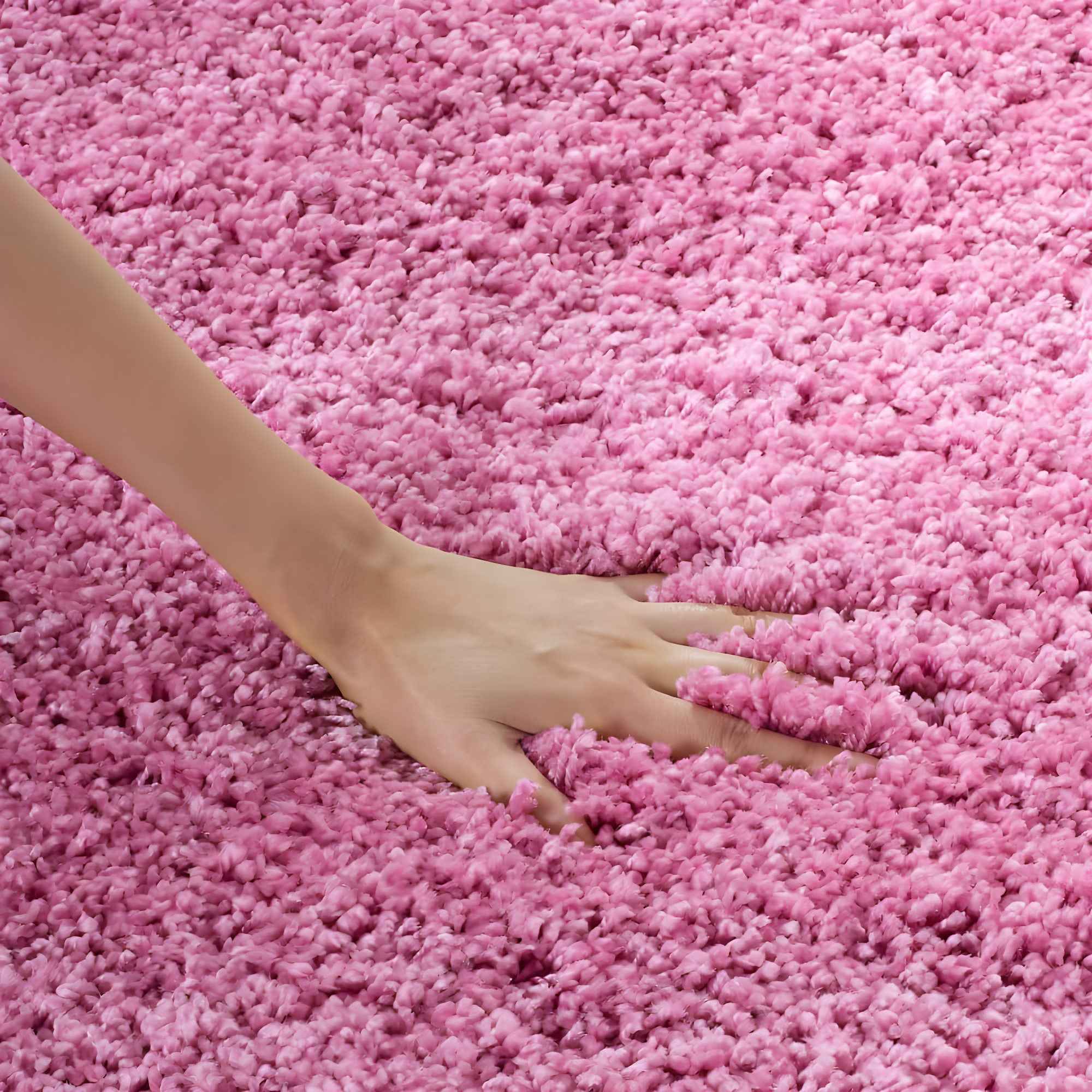 Shag SG151 Power Loomed Area Rug - Pink - 5'3"x5'3" - Safavieh.