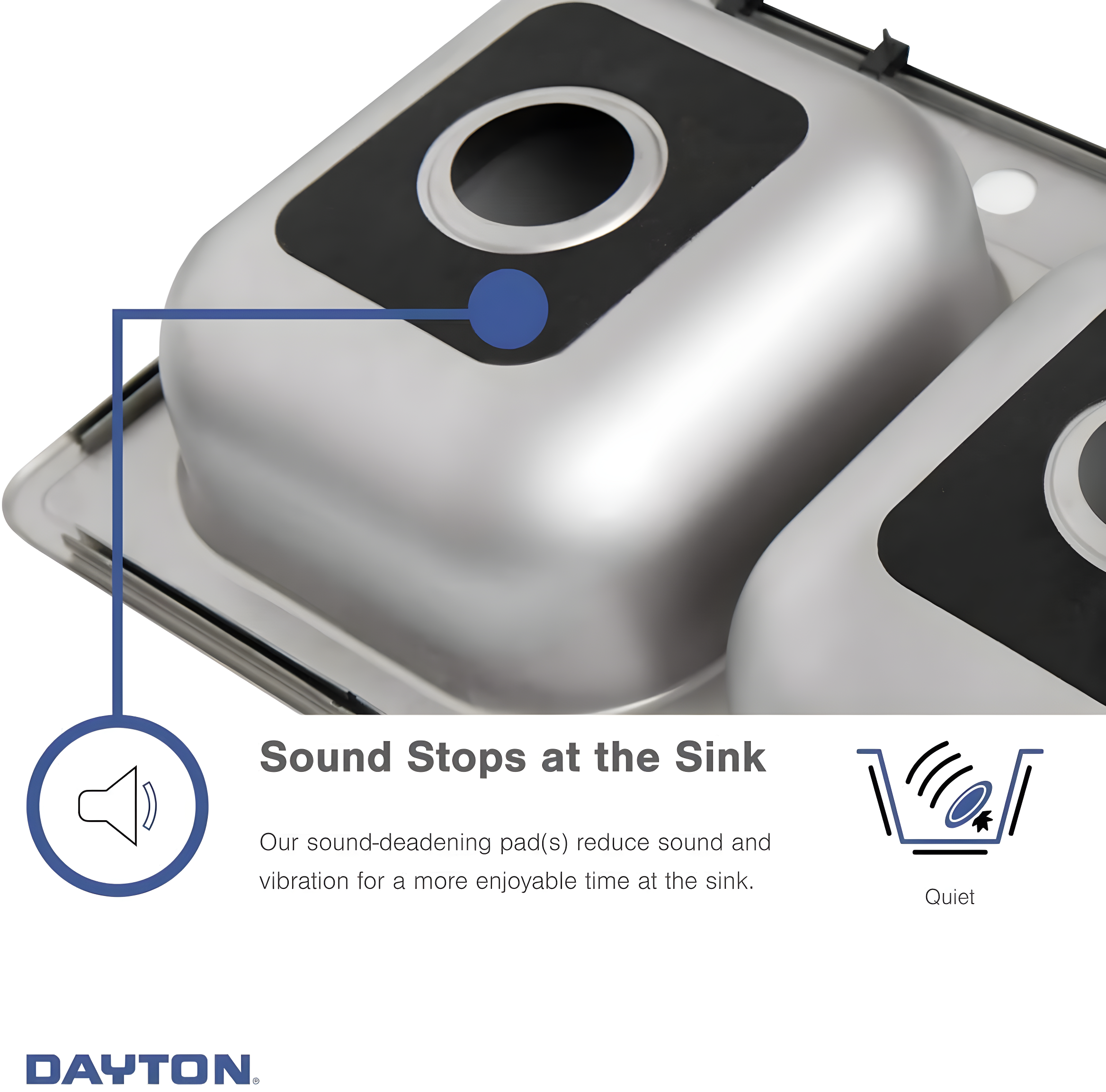 Dayton 25" L x 22" W Drop-In Kitchen Sink