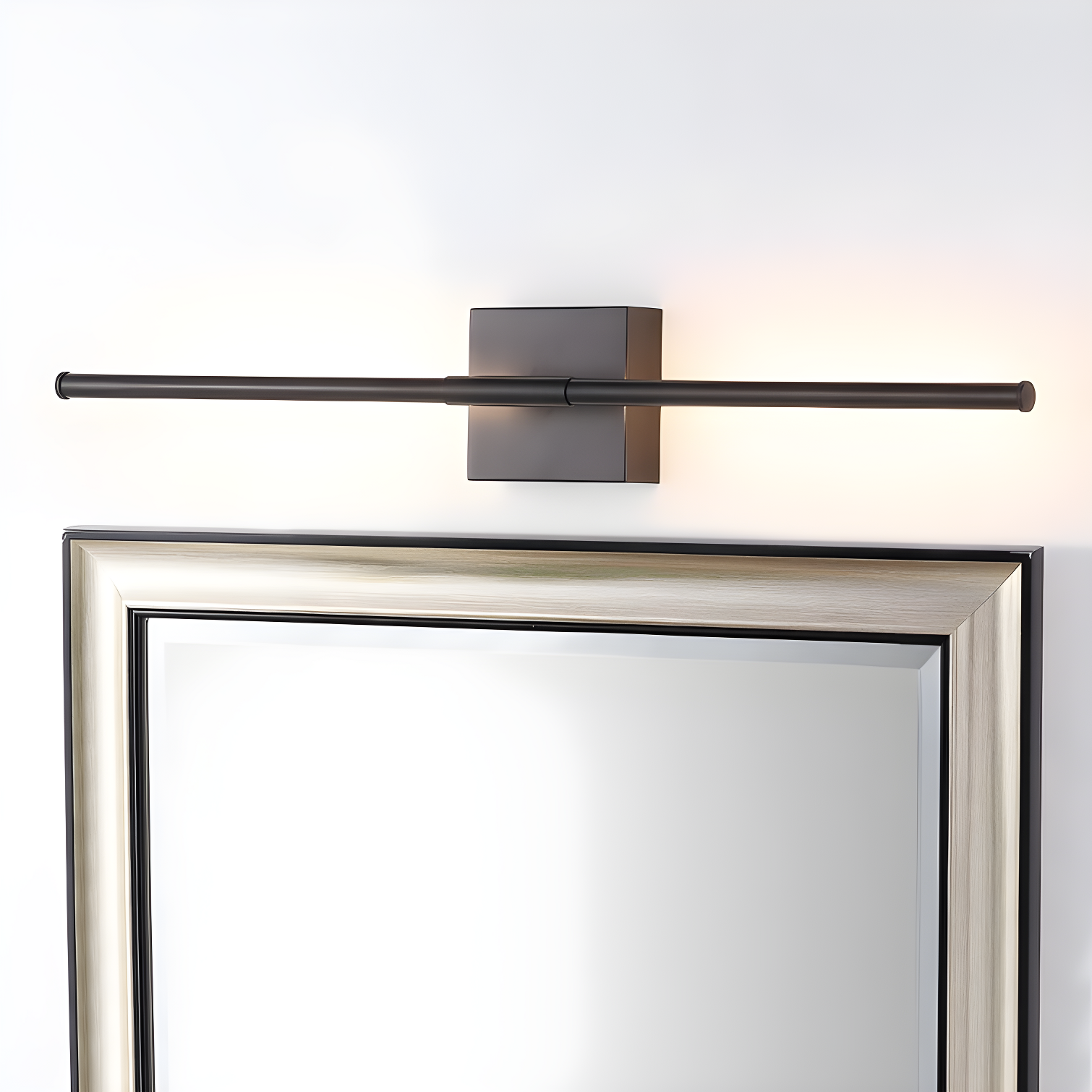 Makena 28" Dimmable Integrated LED Modern Metal Wall Sconce, Black