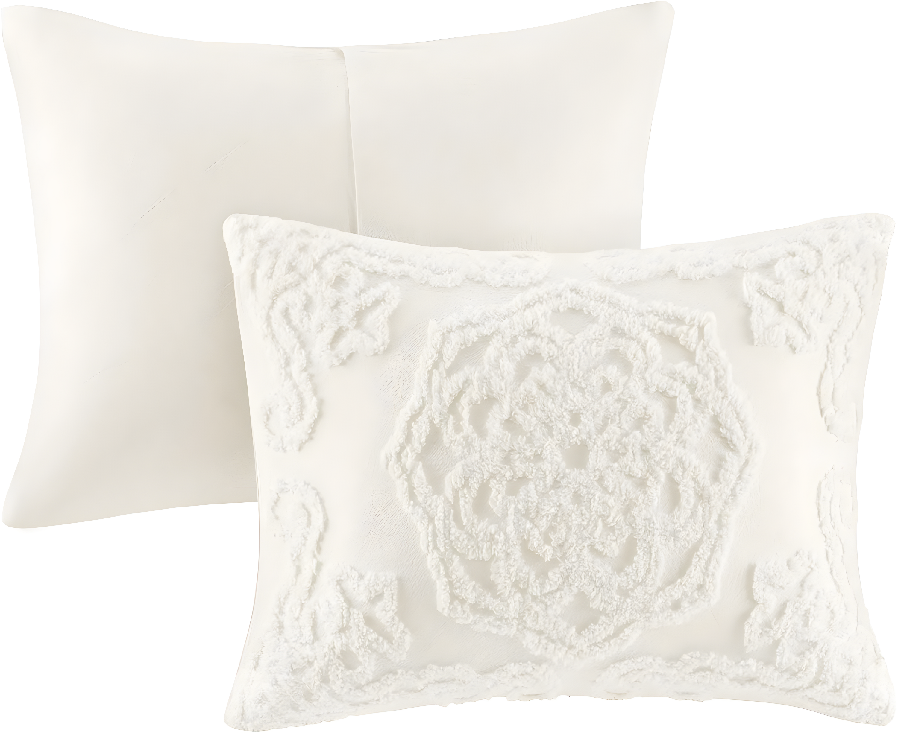 Laetitia Tufted Cotton Chenille Medallion Comforter Set