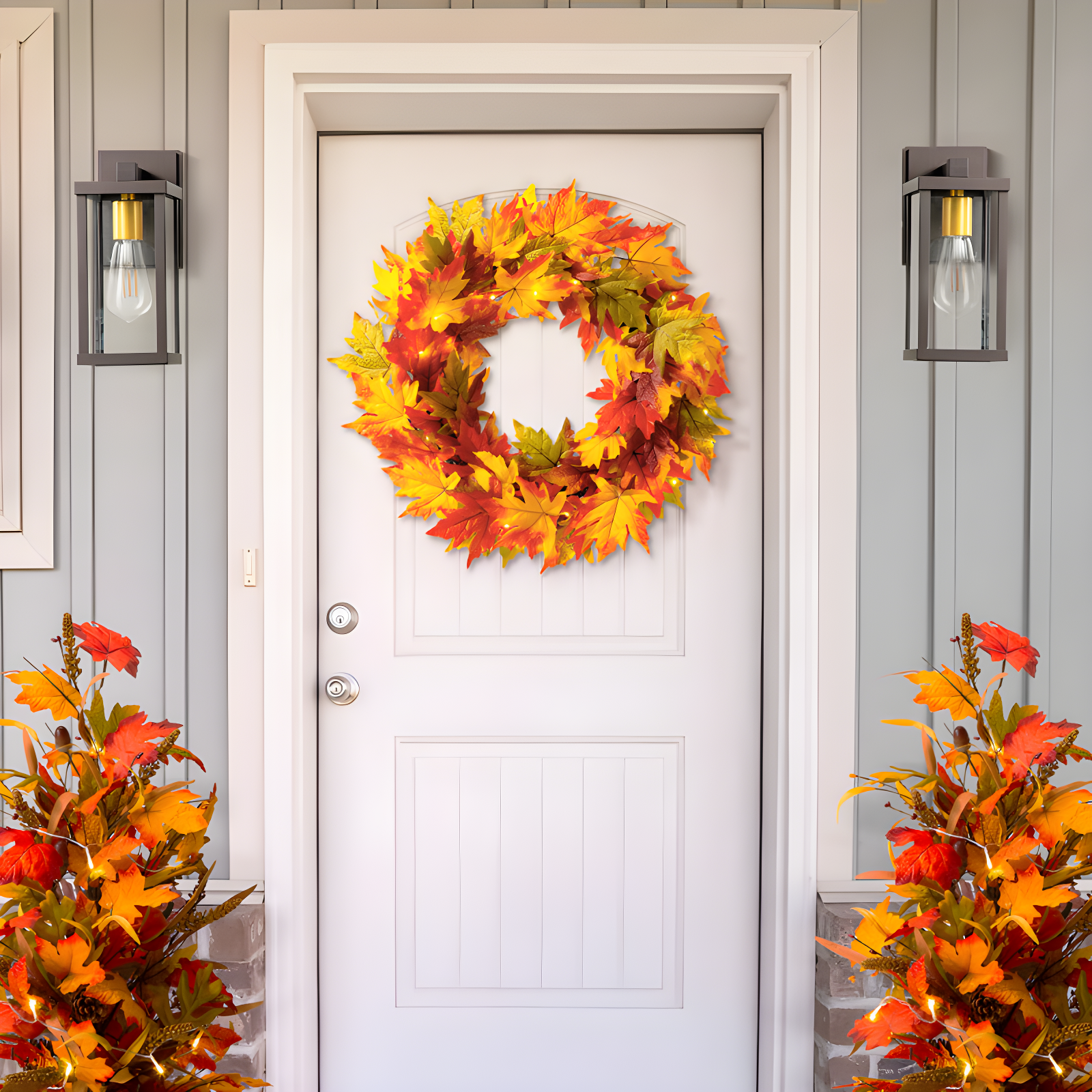 Jetlink Crafts Wreath Lighted Polyester 24'' Wreath