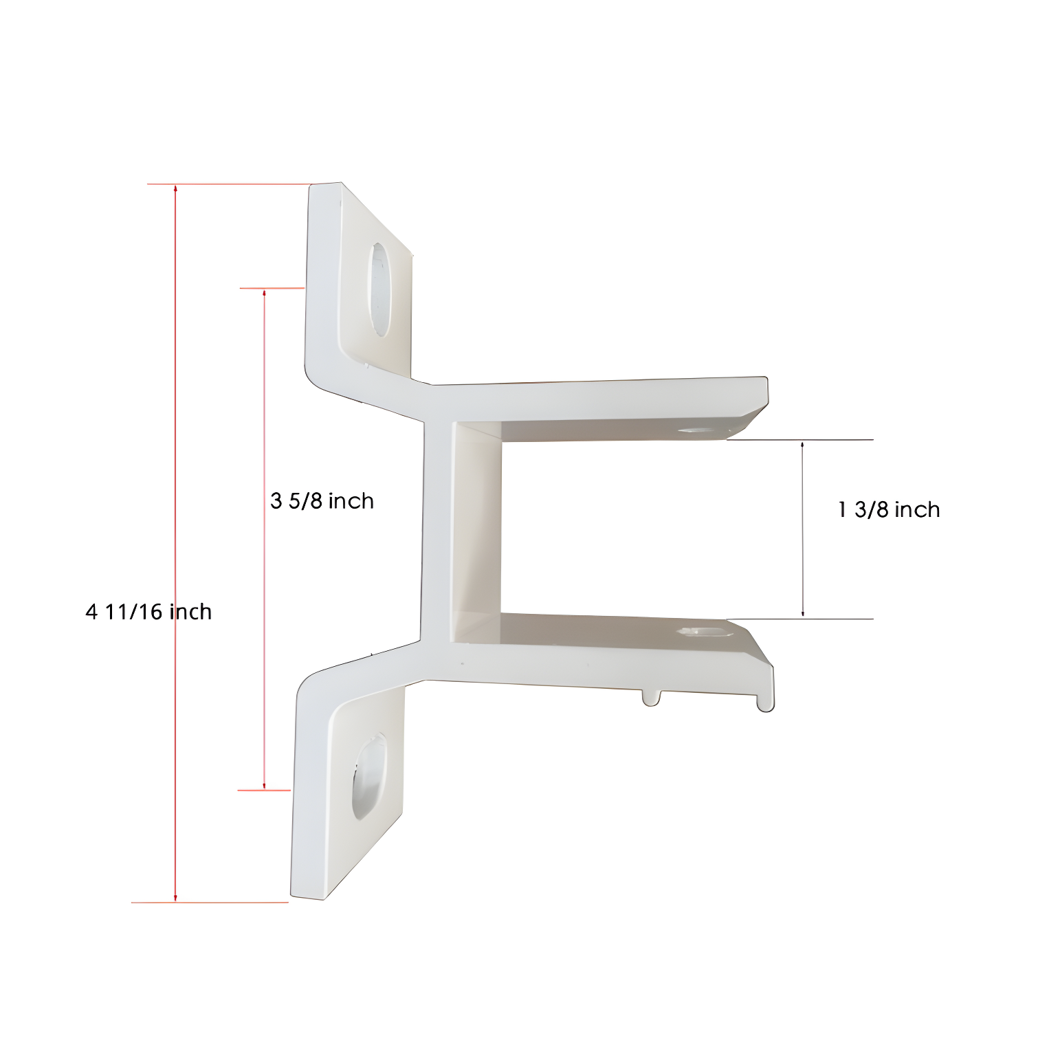 ALEKO White Metal Wall Mounting Bracket for Awning (Set of 2)