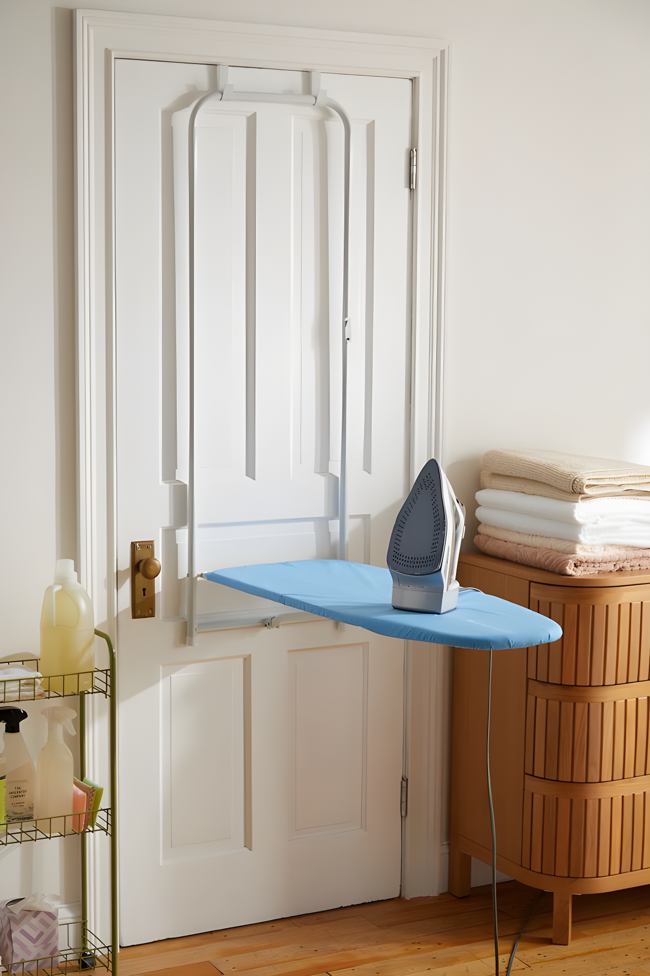 Over-The-Door Hanging Ironing Board