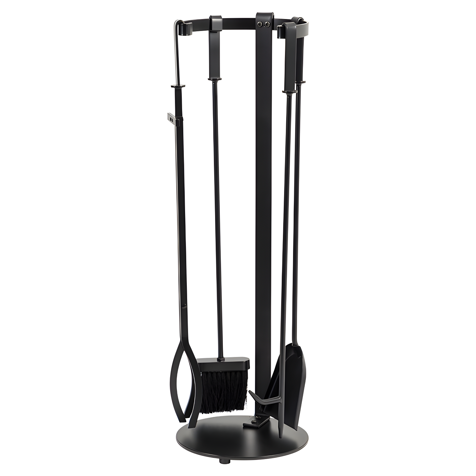 Modern Ember Modern Ember Knoll Fireplace Tool Set - Includes Brush, Shovel, Fire Poker, Tongs, and Stand - Steel