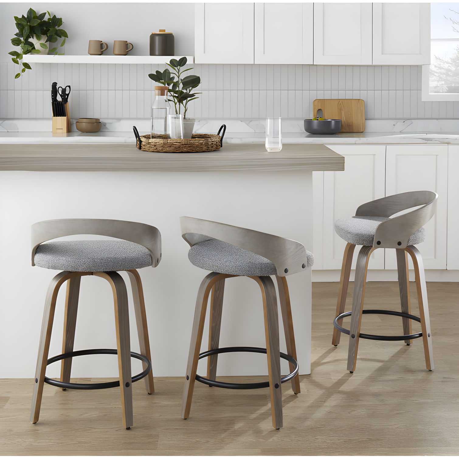 Grotto Fixed-Height Stool - Set Of 2