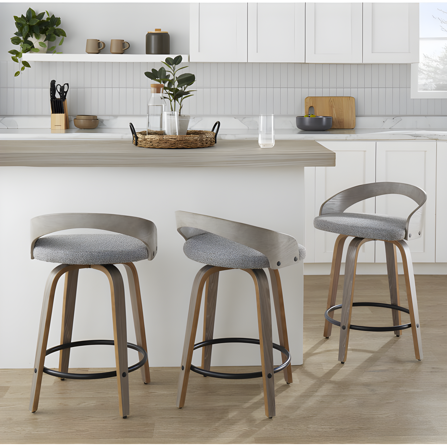 Grotto Fixed-Height Stool - Set Of 2