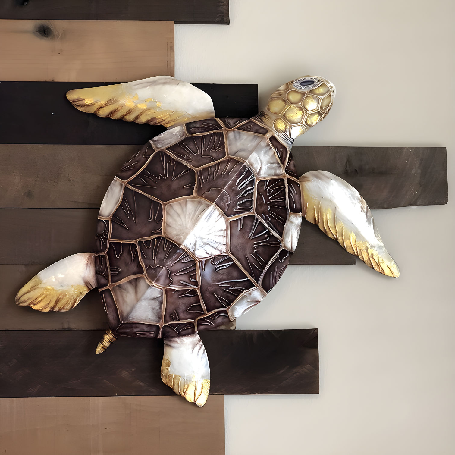 Eangee Home Design Handmade Coastal Landscape & Nature Wall Decor on Metal