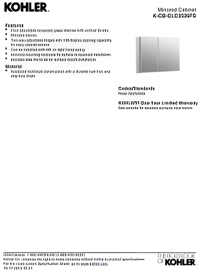 CLC Aluminum Two-Door Medicine Cabinet With Mirrored Doors, Beveled Edges