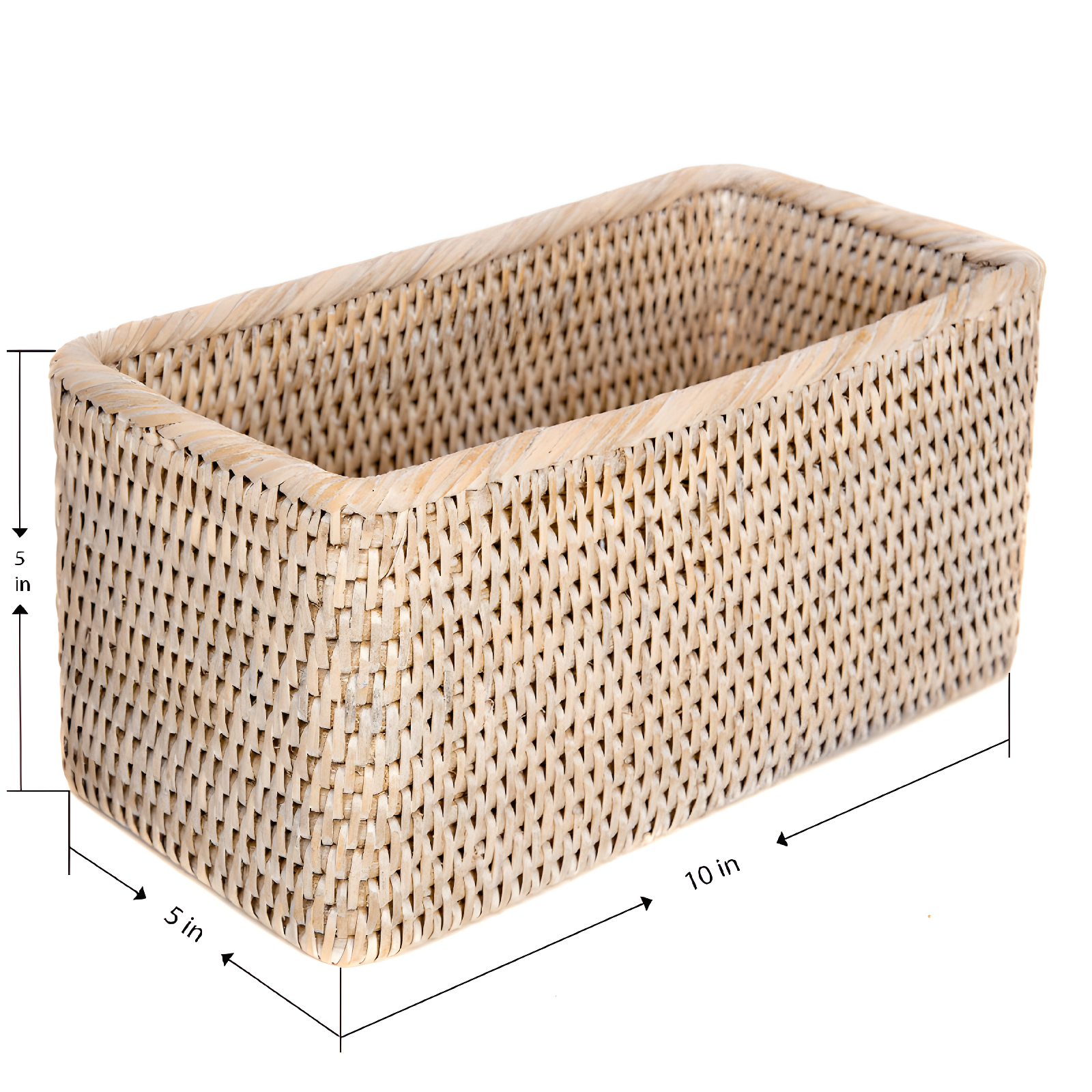 Rosecliff Heights Bavan Rattan Basket & Reviews | AllModern