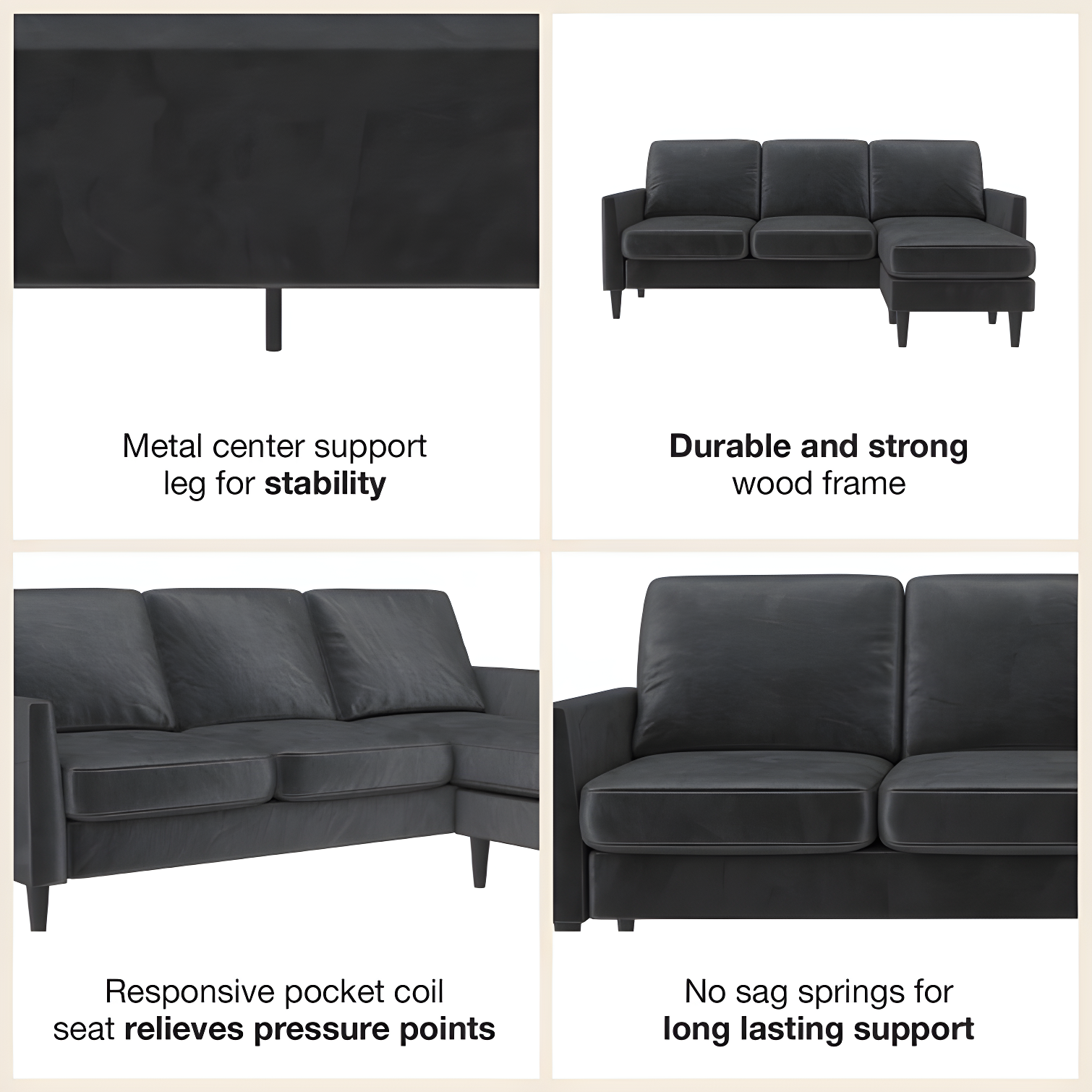 Winston 81.5" Wide Reversible Sofa & Chaise with Ottoman