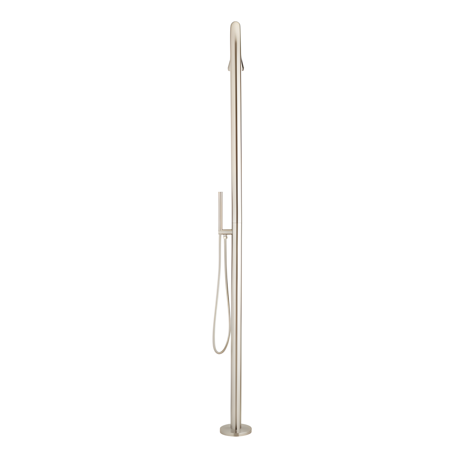 Kirwin Outdoor Retrofit Shower with Shower Head, Hand Shower, and Hose