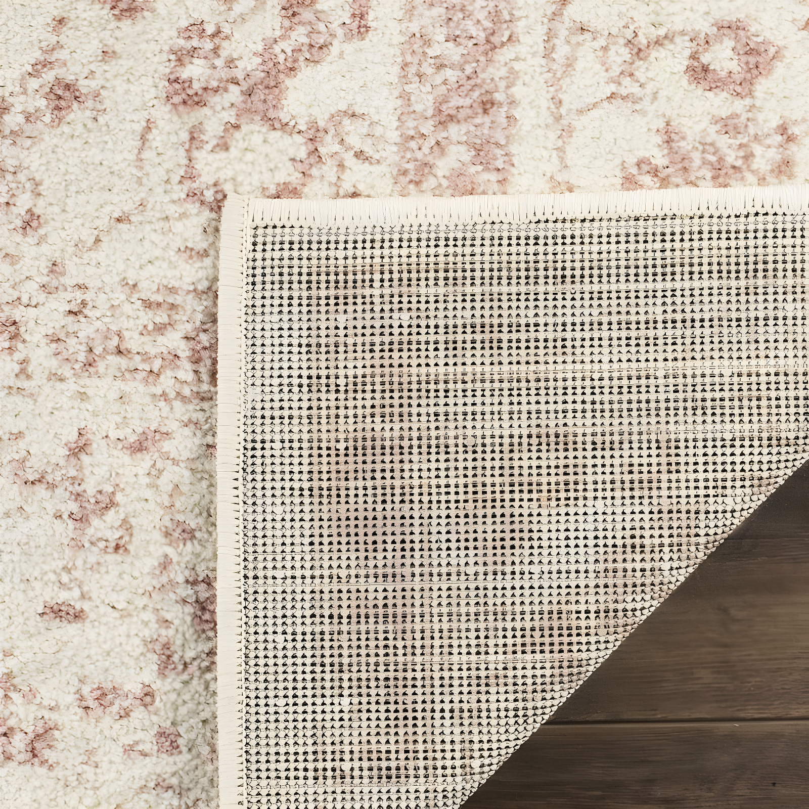 Adirondack ADR109 Machine Made Indoor Runner - Ivory/Rose - 2'6"x6' - Safavieh