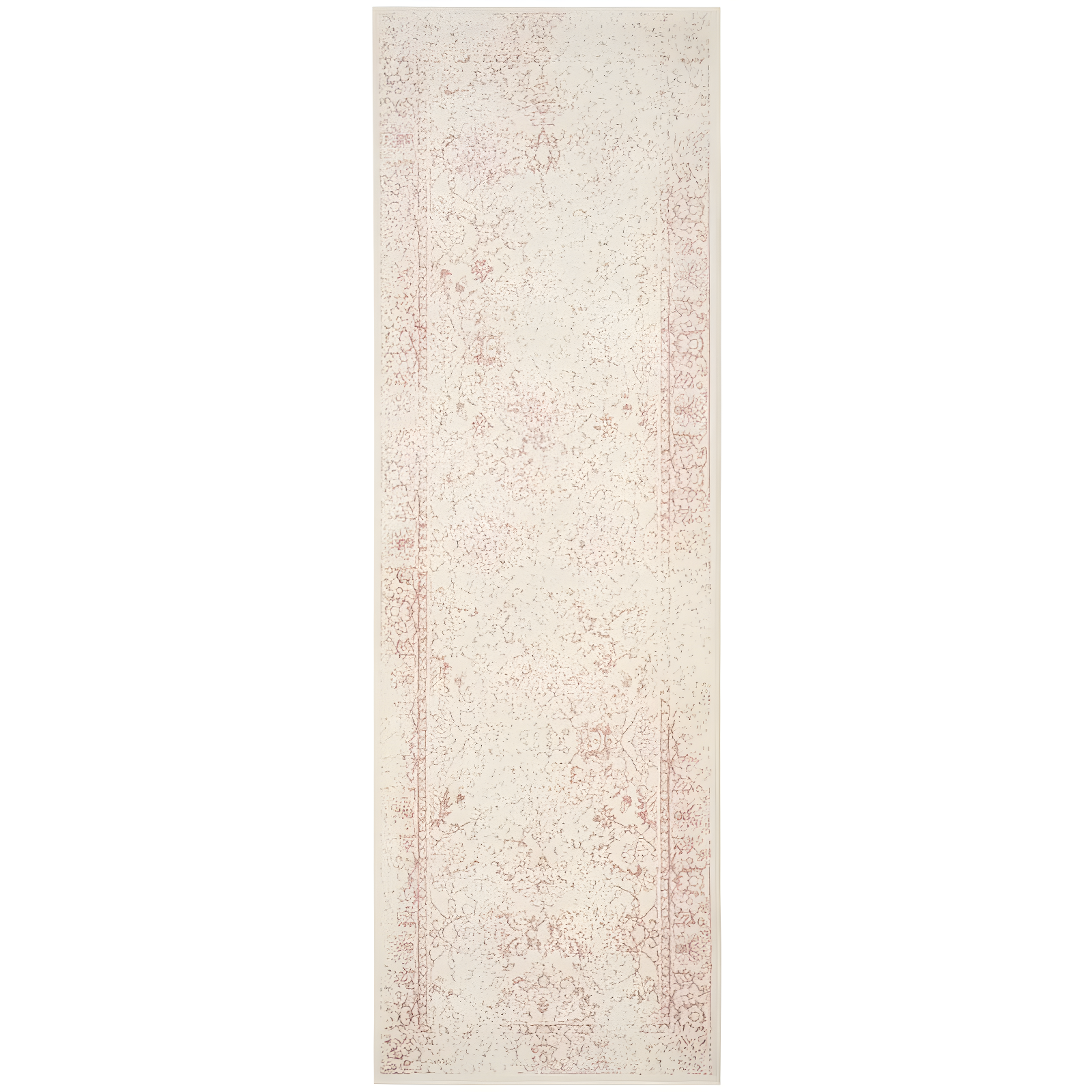 Adirondack ADR109 Machine Made Indoor Runner - Ivory/Rose - 2'6"x6' - Safavieh