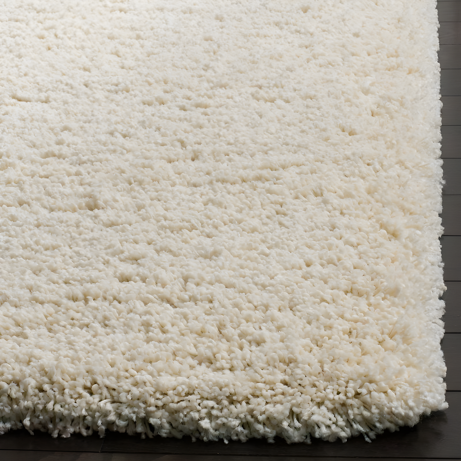 Shag SG151 Power Loomed Indoor Accent Rug - Ivory - 3'x5' - Safavieh.