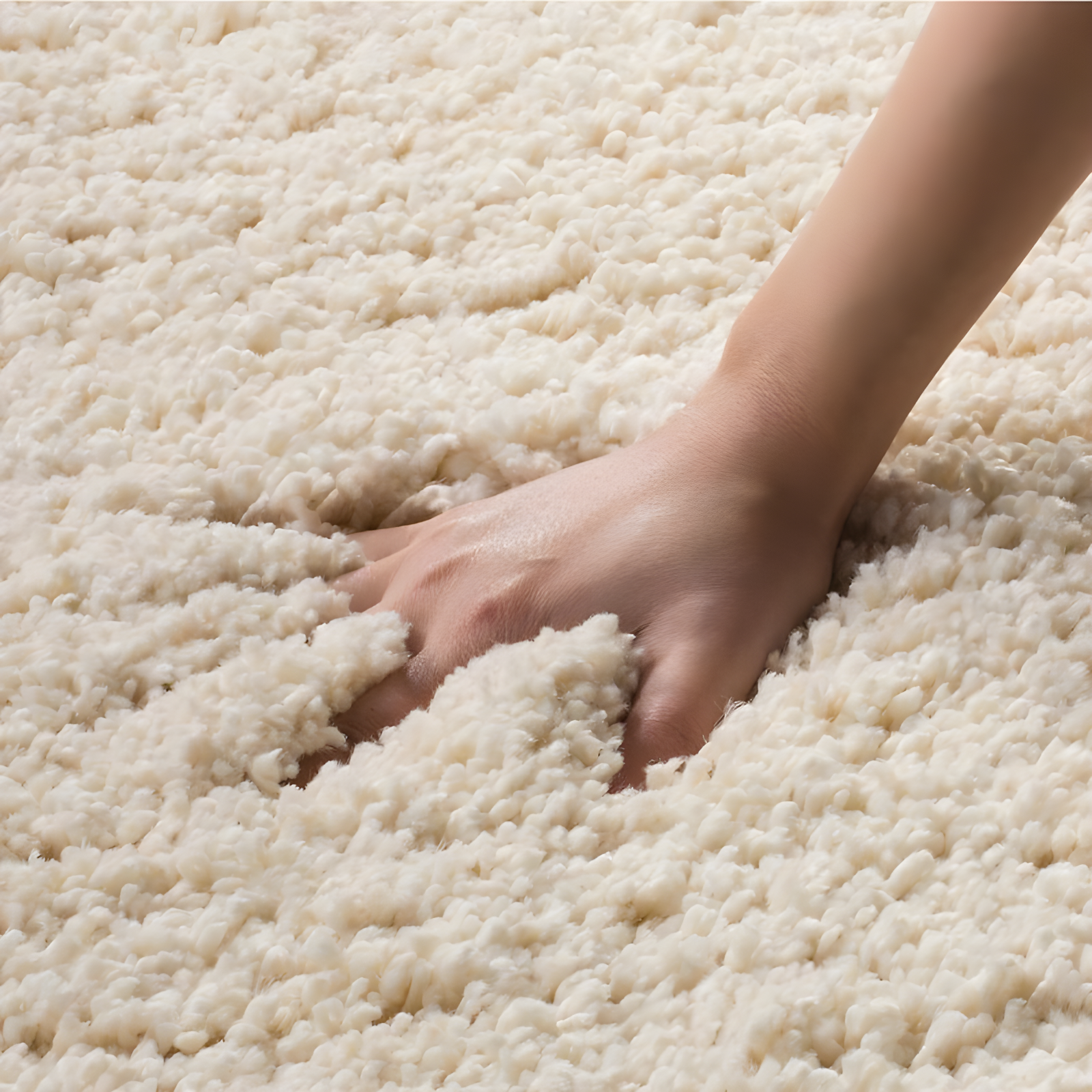 Shag SG151 Power Loomed Indoor Accent Rug - Ivory - 3'x5' - Safavieh.