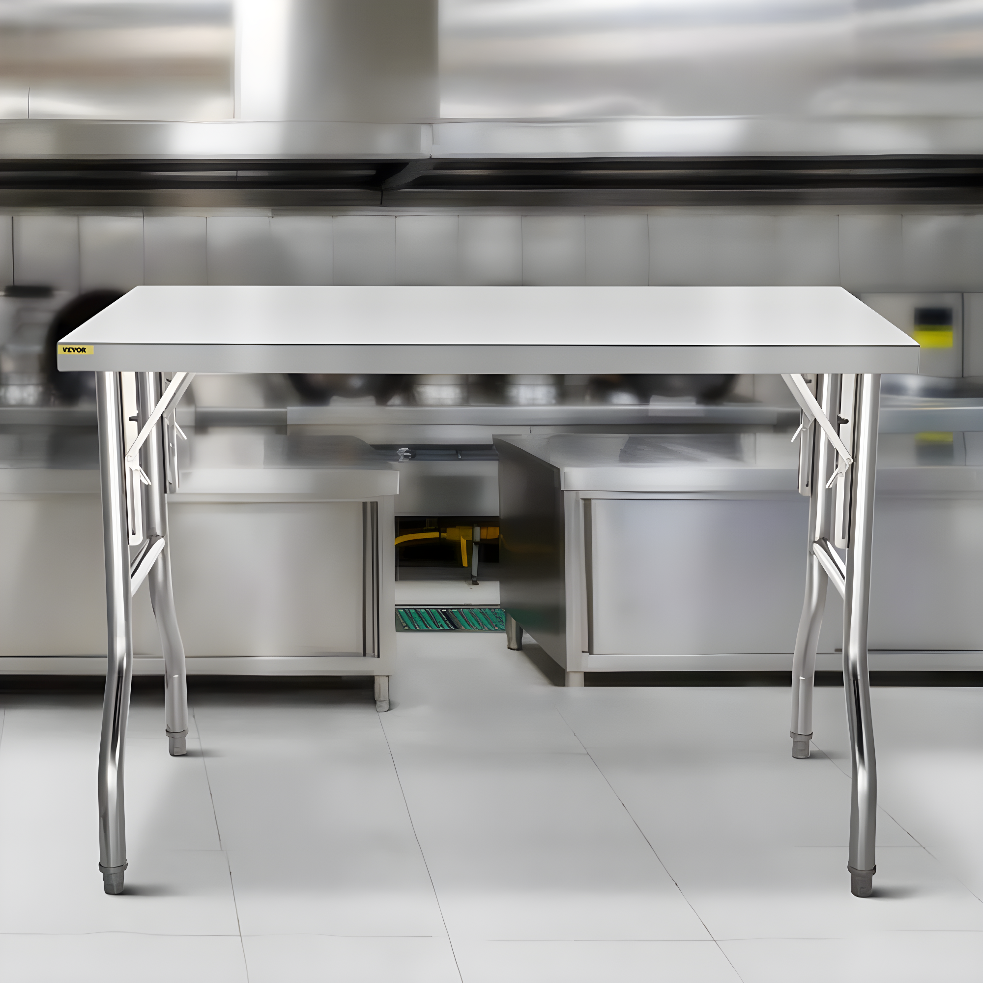 VEVOR VEVOR Stainless Steel 48'' L x 24'' W x 33.5'' H Adjustable Work Table