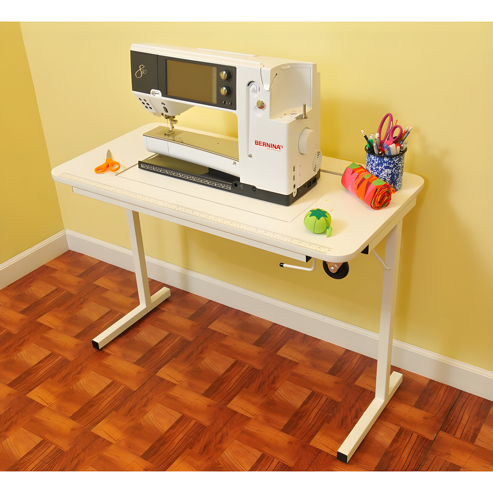 Gidget II Sewing Table with Manual Machine Lift by Arrow Classic Sewing Furniture