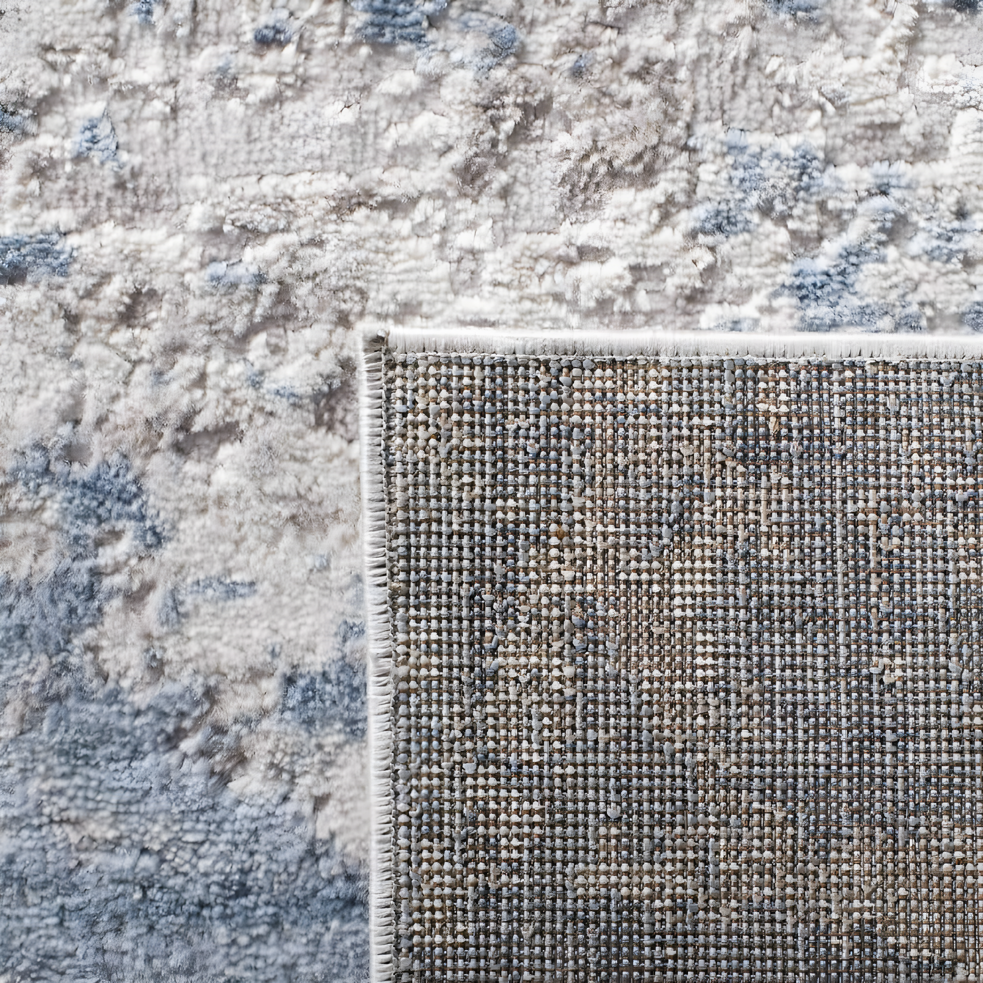 Amelia 700 ALA705 Machine Made Loomed Area Rug - Grey/Blue - 6'-0" x 9'-0" - Safavieh